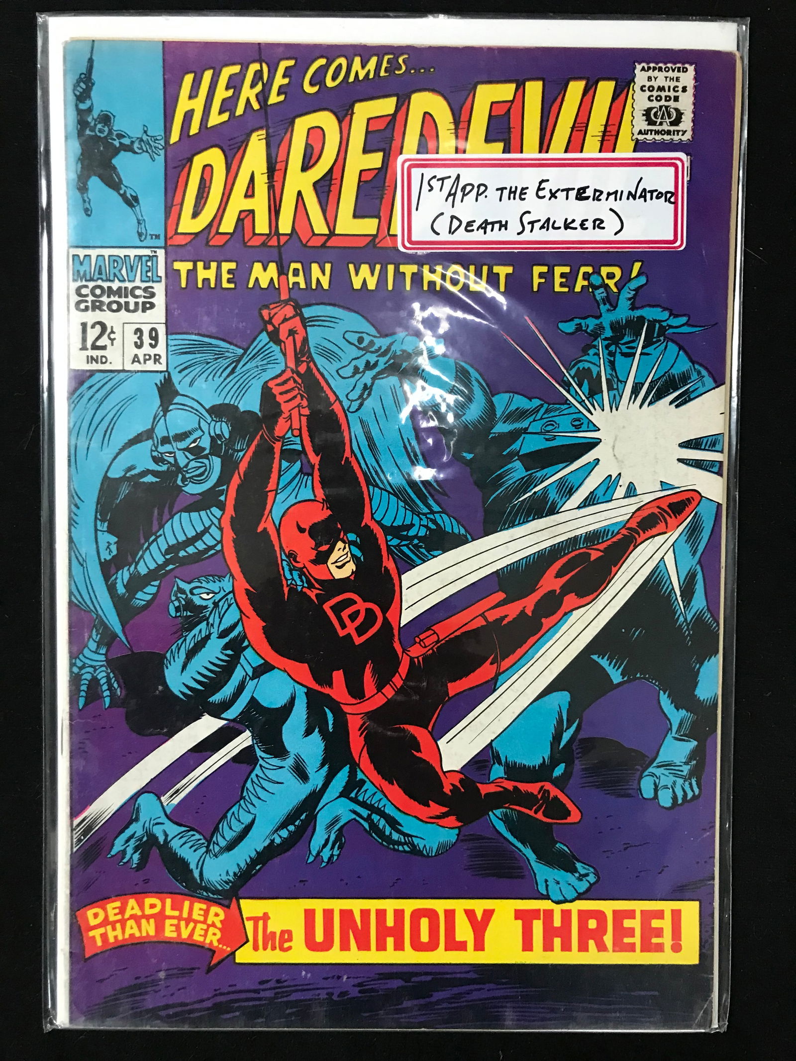 MARVEL COMICS NO.39 DAREDEVIL (1ST APP DEATH STALKER) (1 of 1)