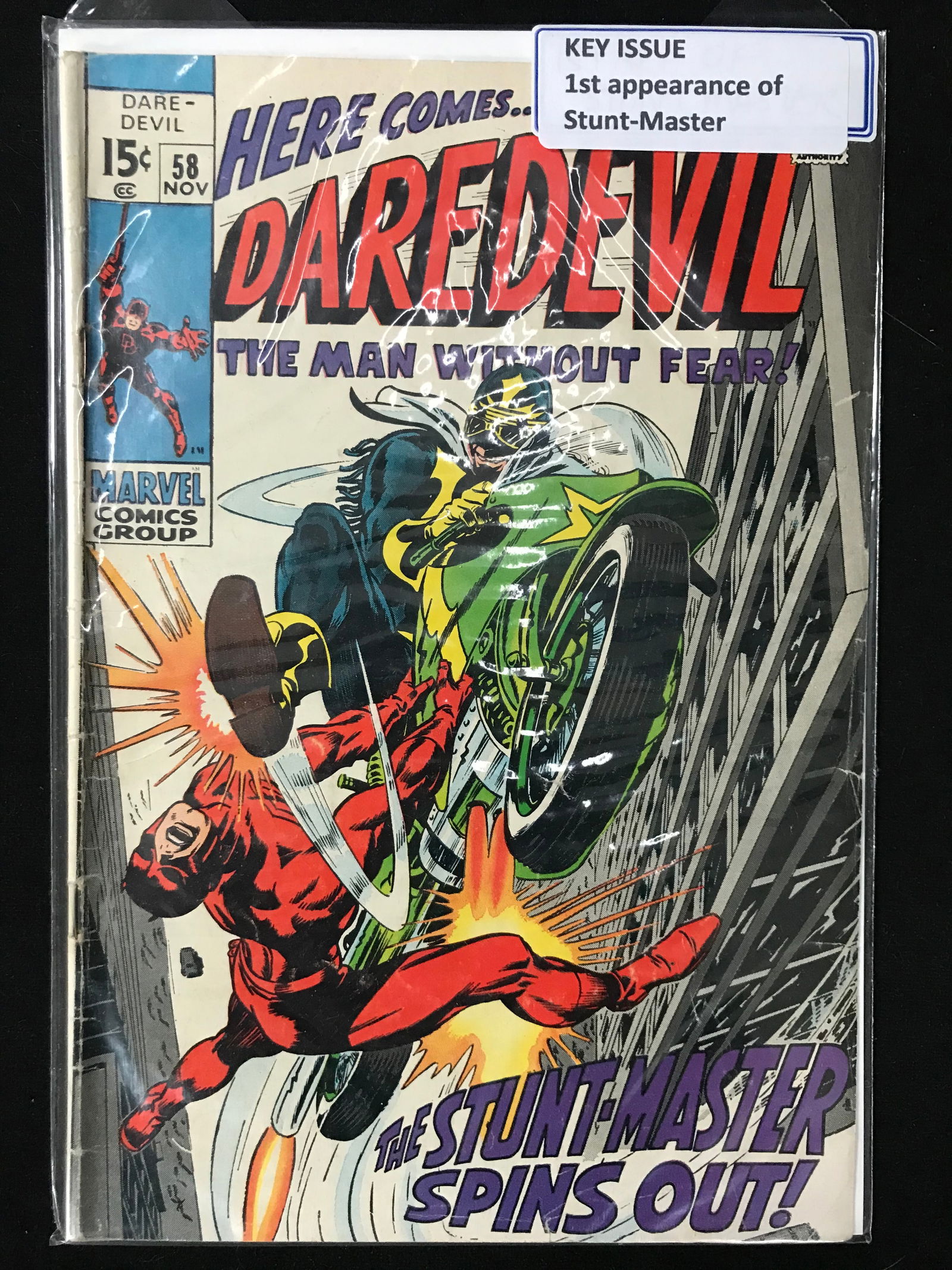 MARVEL COMICS NO.58 DAREDEVIL (1ST APP STUNT-MASTER) (1 of 1)