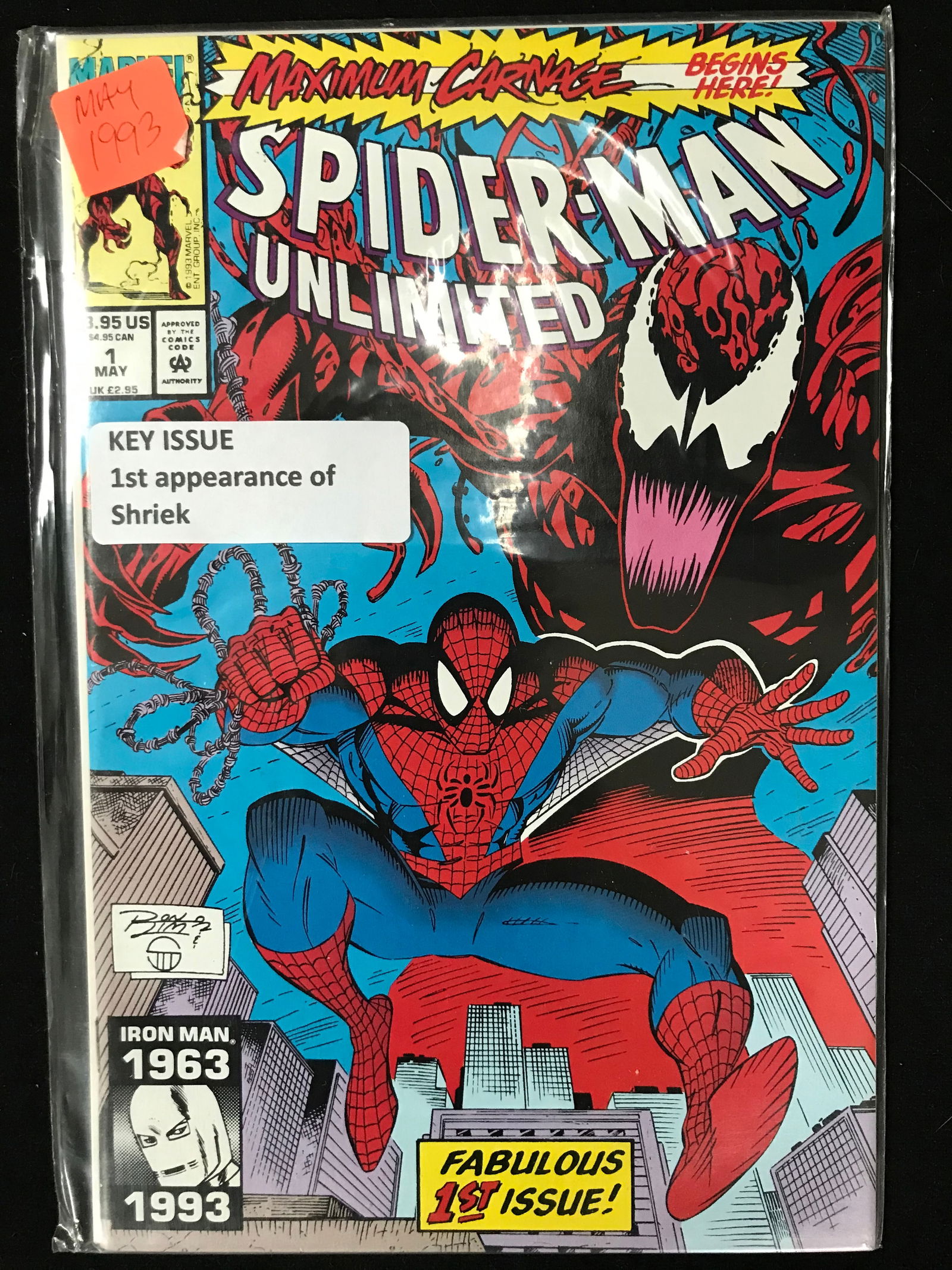 MARVEL COMICS NO.1 SPIDERMAN UNLIMITED (1ST APP OF SHRIEK) (1 of 1)