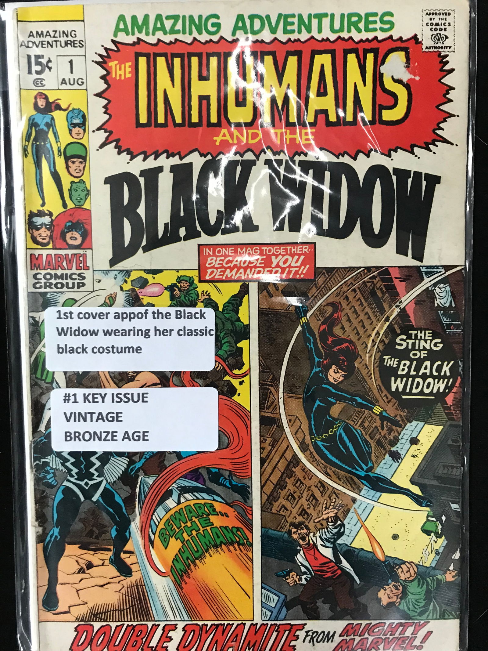 MARVEL COMICS NO.1 THE INHUMANS AND THE BLACK WIDOW (1 of 1)