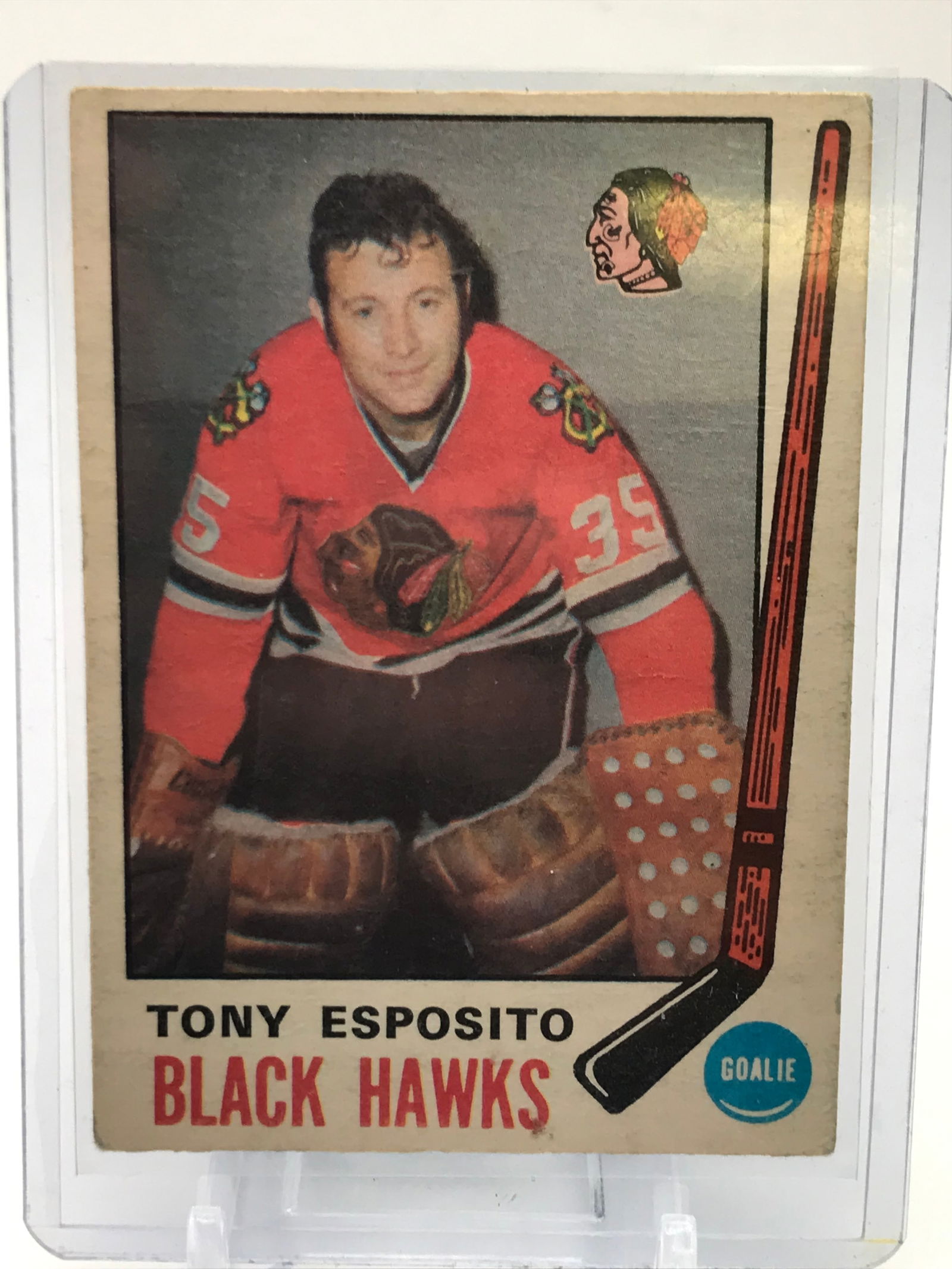 1969 TOPPS TONY ESPOSITO ROOKIE CARD (1 of 2)