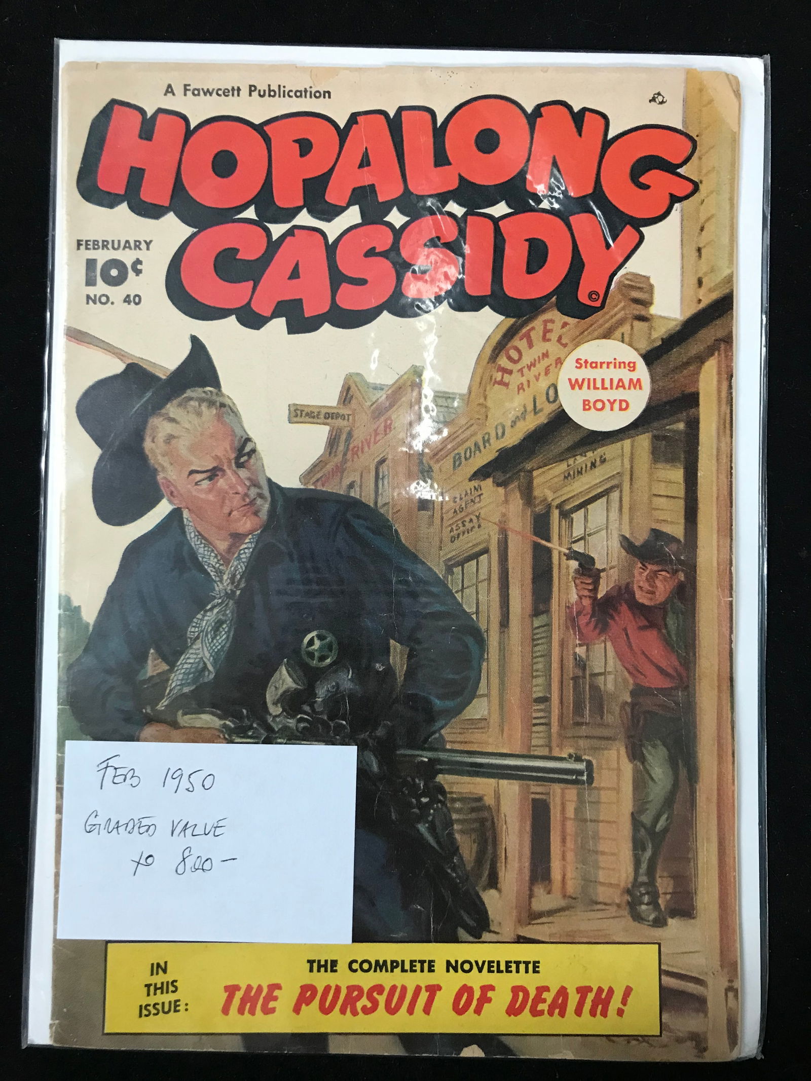 1950 HOPALONG CASSIDY NO.40 GOLDEN AGE COMIC (1 of 1)