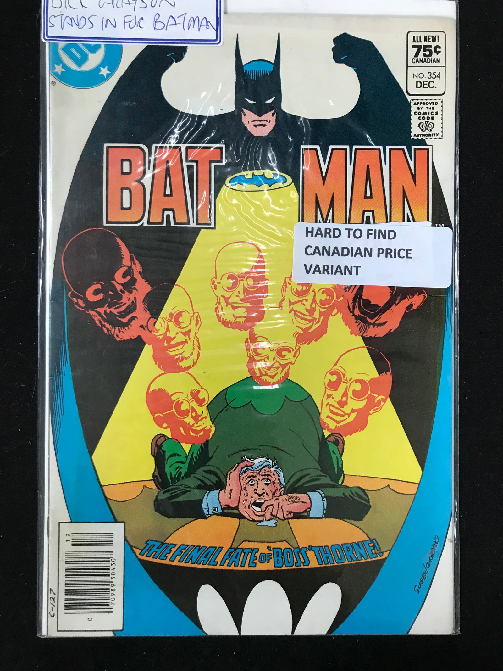 DC COMICS NO.354 BATMAN (CANADIAN PRICE VARIANT) (1 of 1)