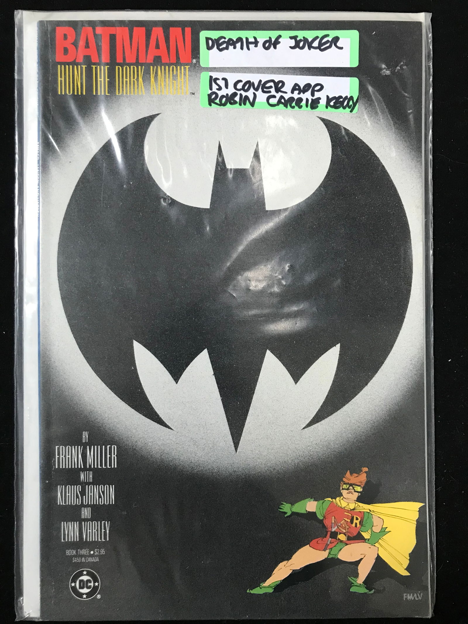 DC COMICS NO.3 BATMAN (DEATH OF JOKER) (1 of 1)