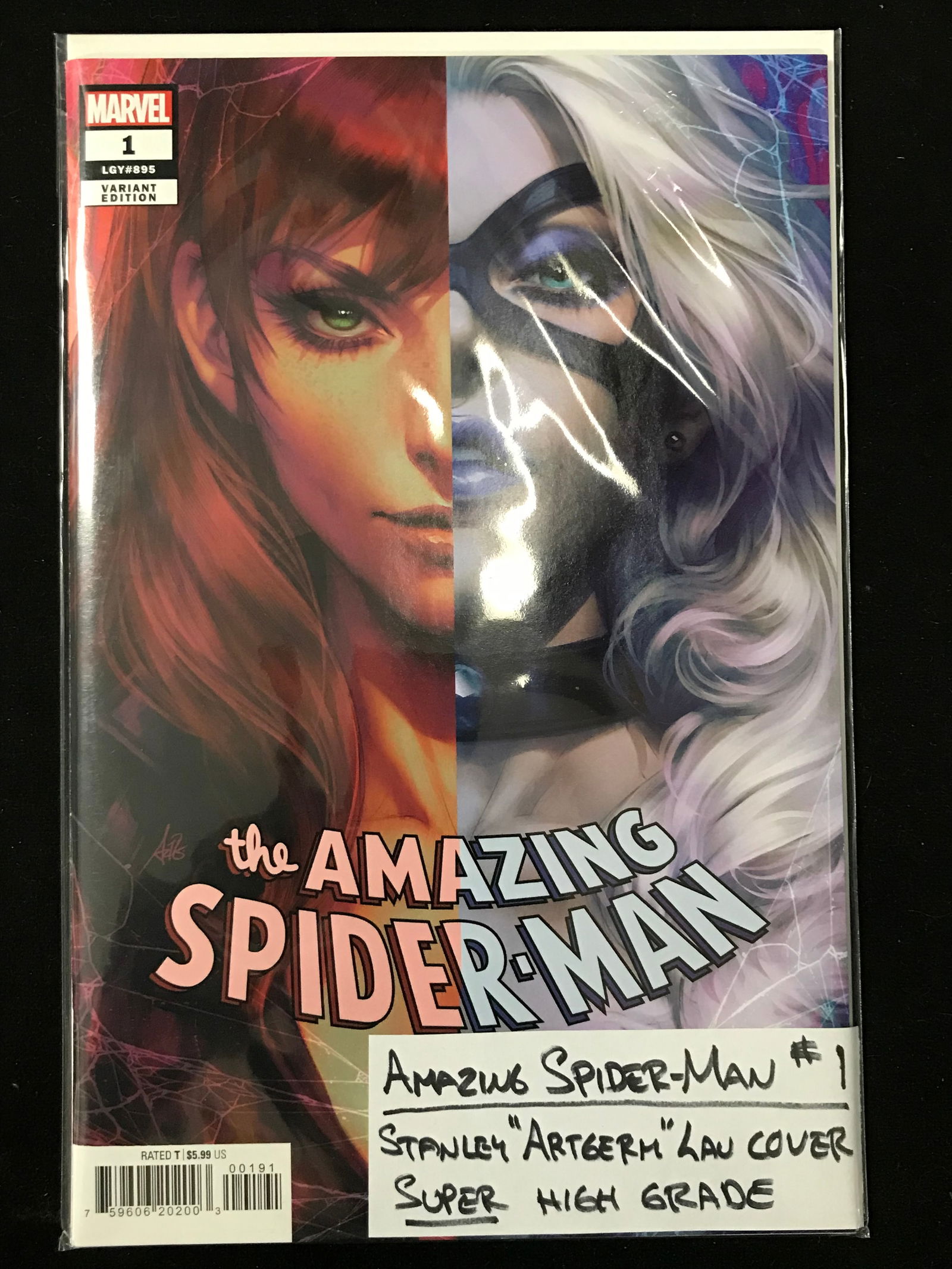 MARVEL COMICS NO.1 AMAZING SPIDERMAN (ARTGERM COVER) (1 of 1)