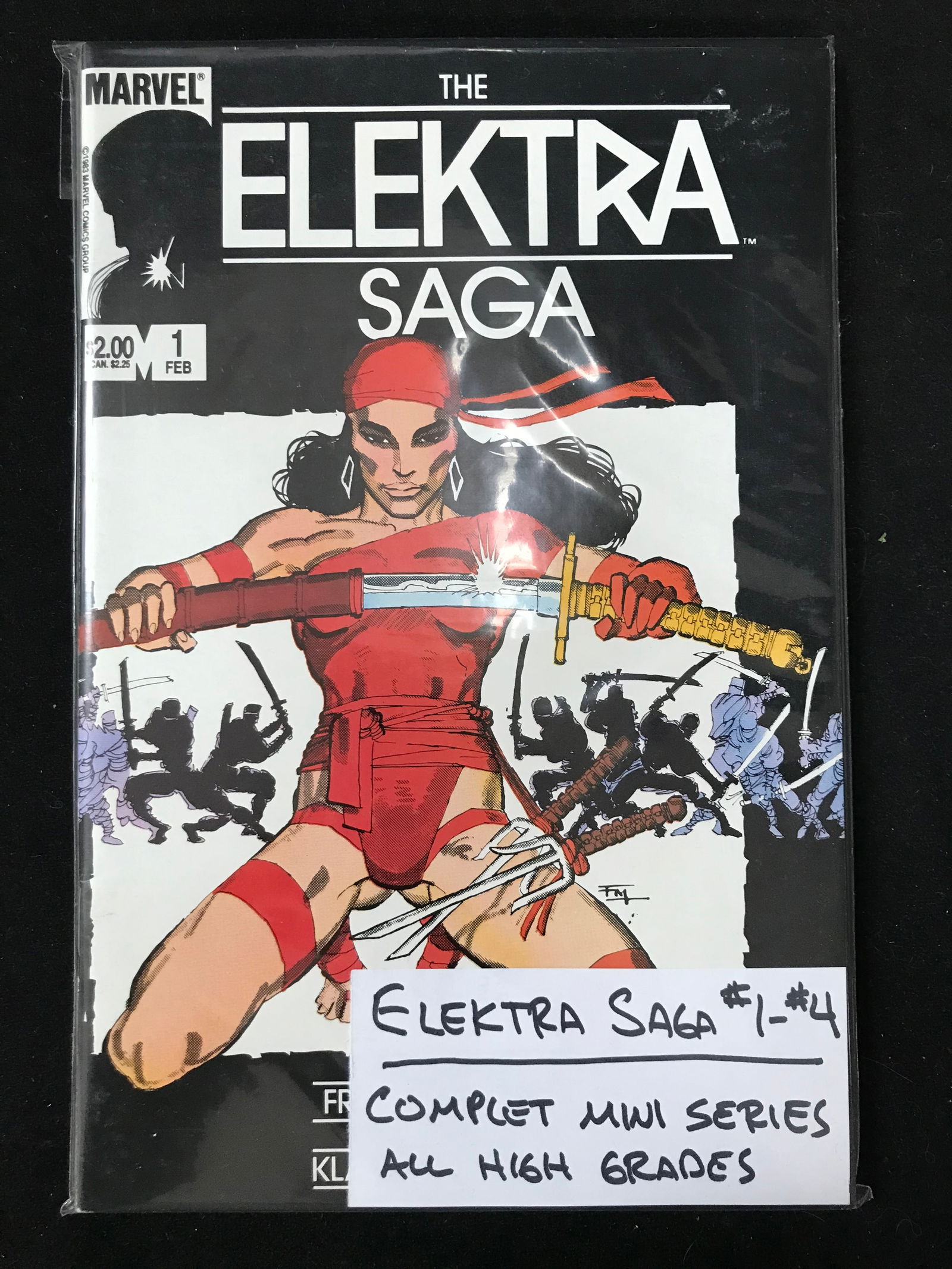 MARVEL COMICS NO.1-4 THE ELEKTRA SAGA (COMPLETE MINI SERIES) (1 of 1)