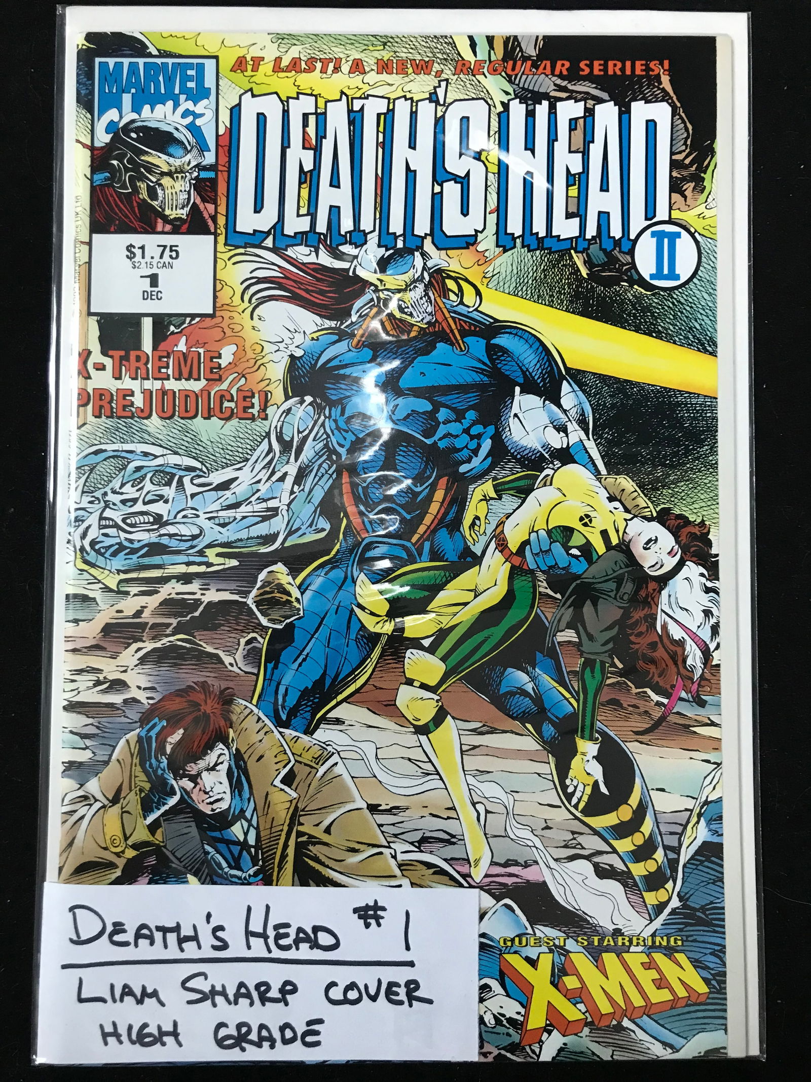 MARVEL COMICS NO.1 DEATH'S HEAD (LIAM SHARP COVER) (1 of 1)