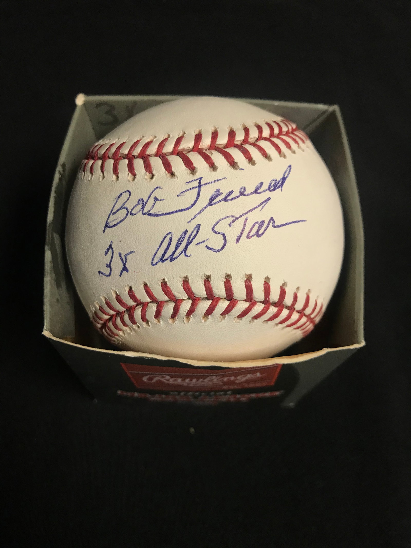 BOB FRIEND SIGNED AND INSCRIBED RAWLINGS BASEBALL 5 STAR COA): Prices are in Canadian dollars
