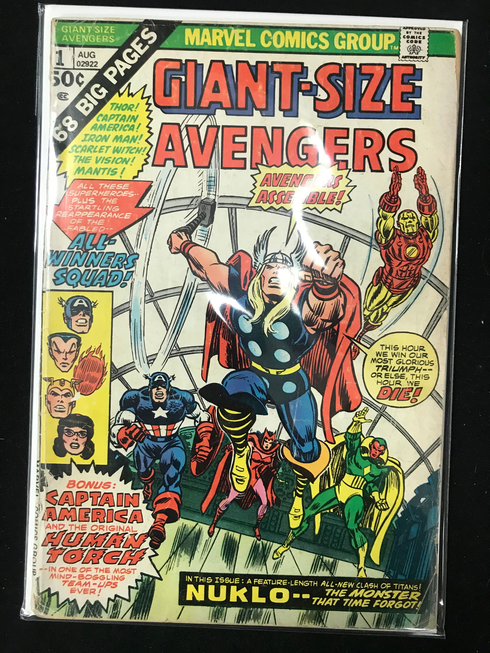 MARVEL COMICS NO.1 GIANT-SIZE AVENGERS (1 of 1)