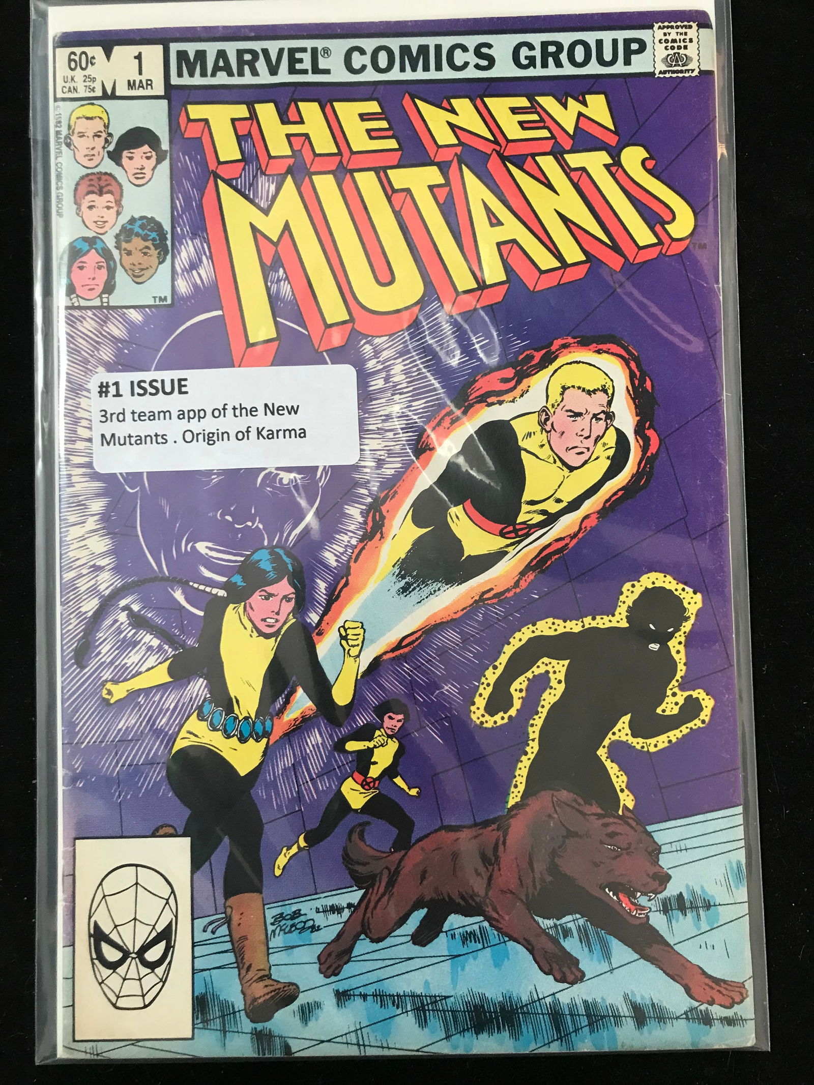 MARVEL COMICS NO.1 THE NEW MUTANTS (ORIGIN OF KARMA) (1 of 1)