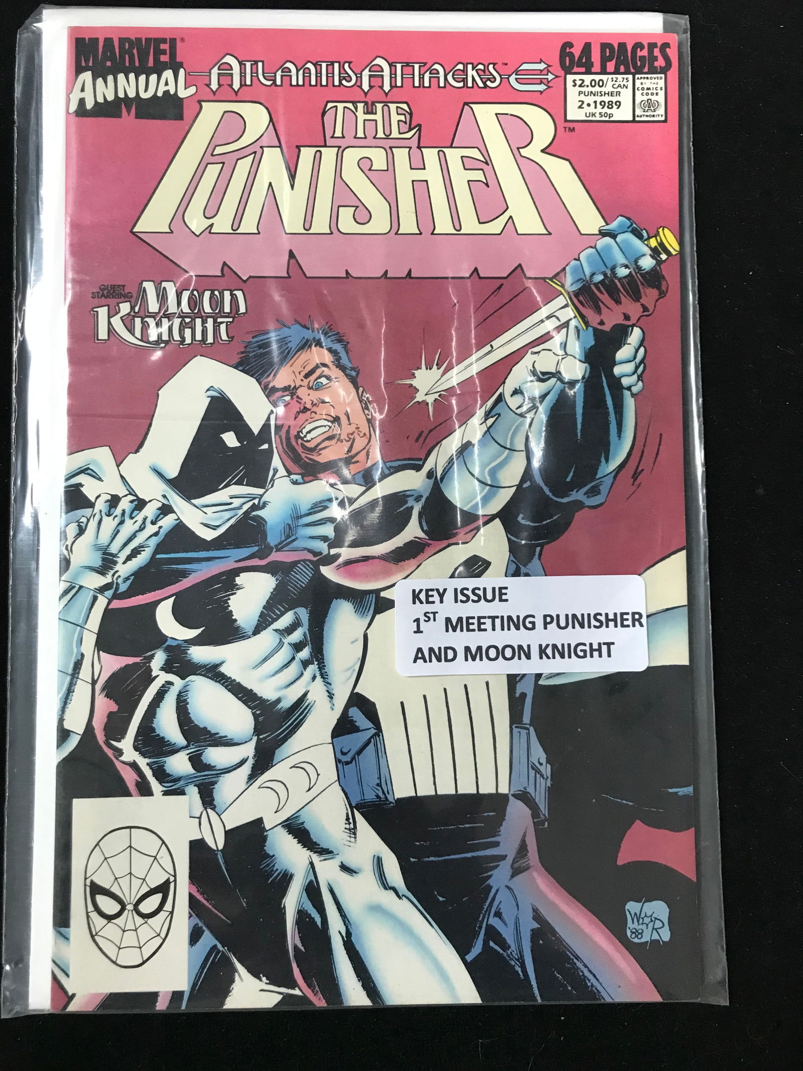 MARVEL COMICS ANNUAL NO.2 THE PUNISHER GUEST STARRING MOON KNIGHT (1ST MEETING) (1 of 1)
