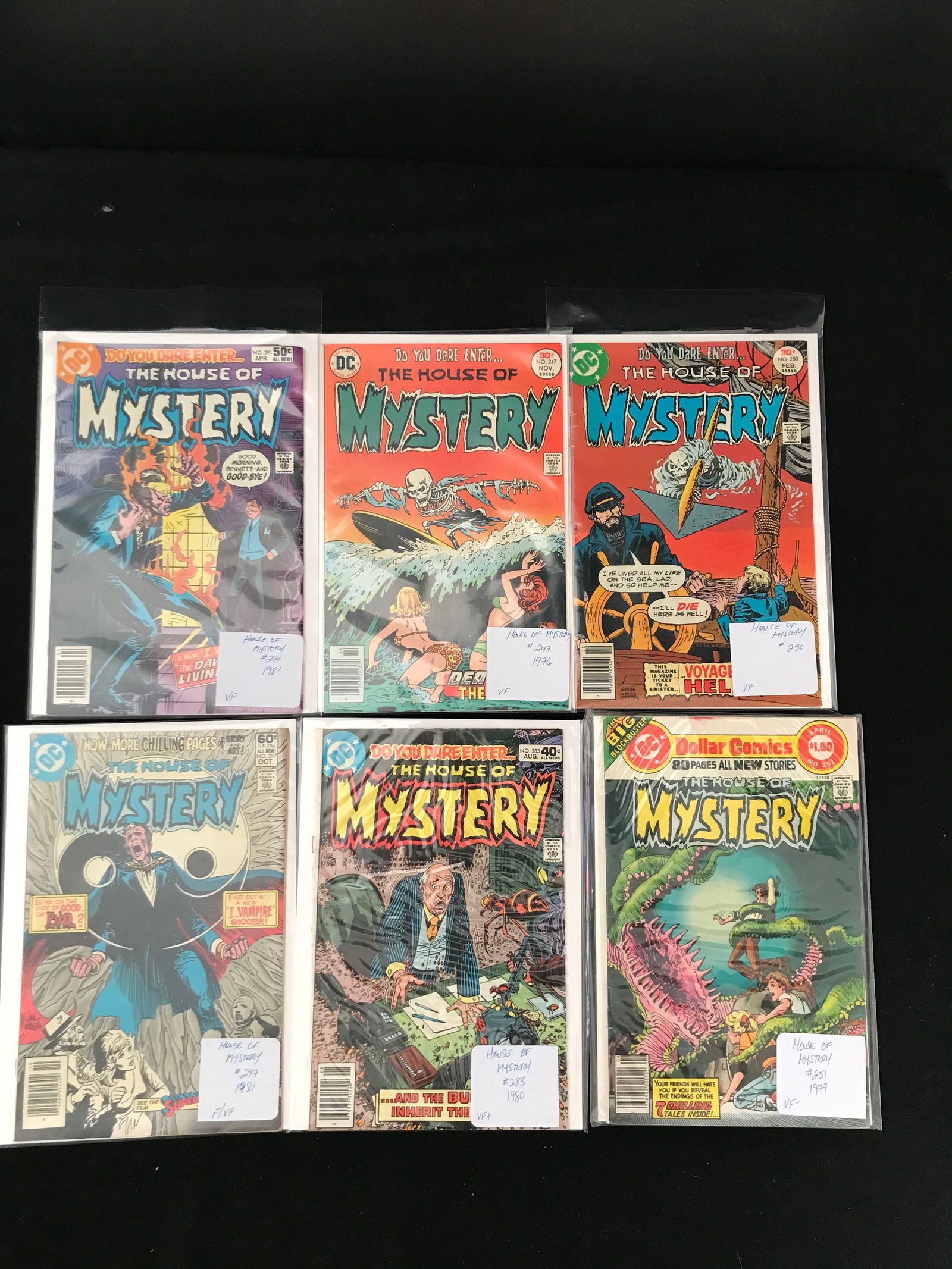 DC COMICS HOUSE OF MYSTERY BRONZE AGE COMIC BOOK LOT (1 of 1)