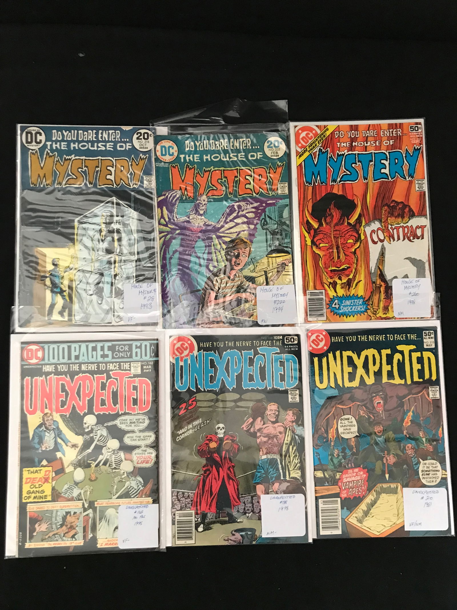 DC COMICS HOUSE OF MYSTERY BRONZE AGE COMIC BOOK LOT (1 of 1)