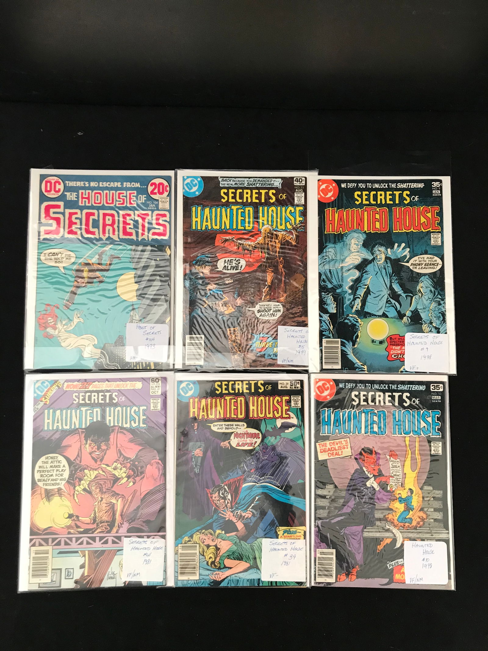 DC COMICS SECRETS OF THE HAUNTED HOUSE BRONZE AGE COMIC BOOK LOT (1 of 1)