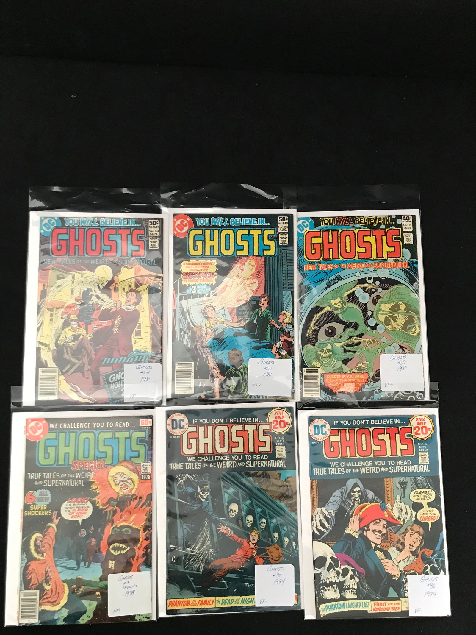 DC COMICS GHOSTS BRONZE AGE COMIC BOOK LOT (1 of 1)