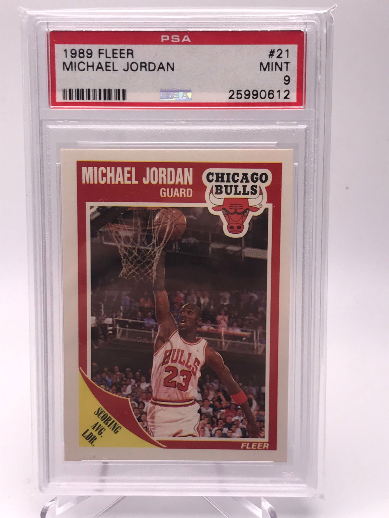 1989 FLEER MICHAEL JORDAN (PSA 9) (1 of 2)