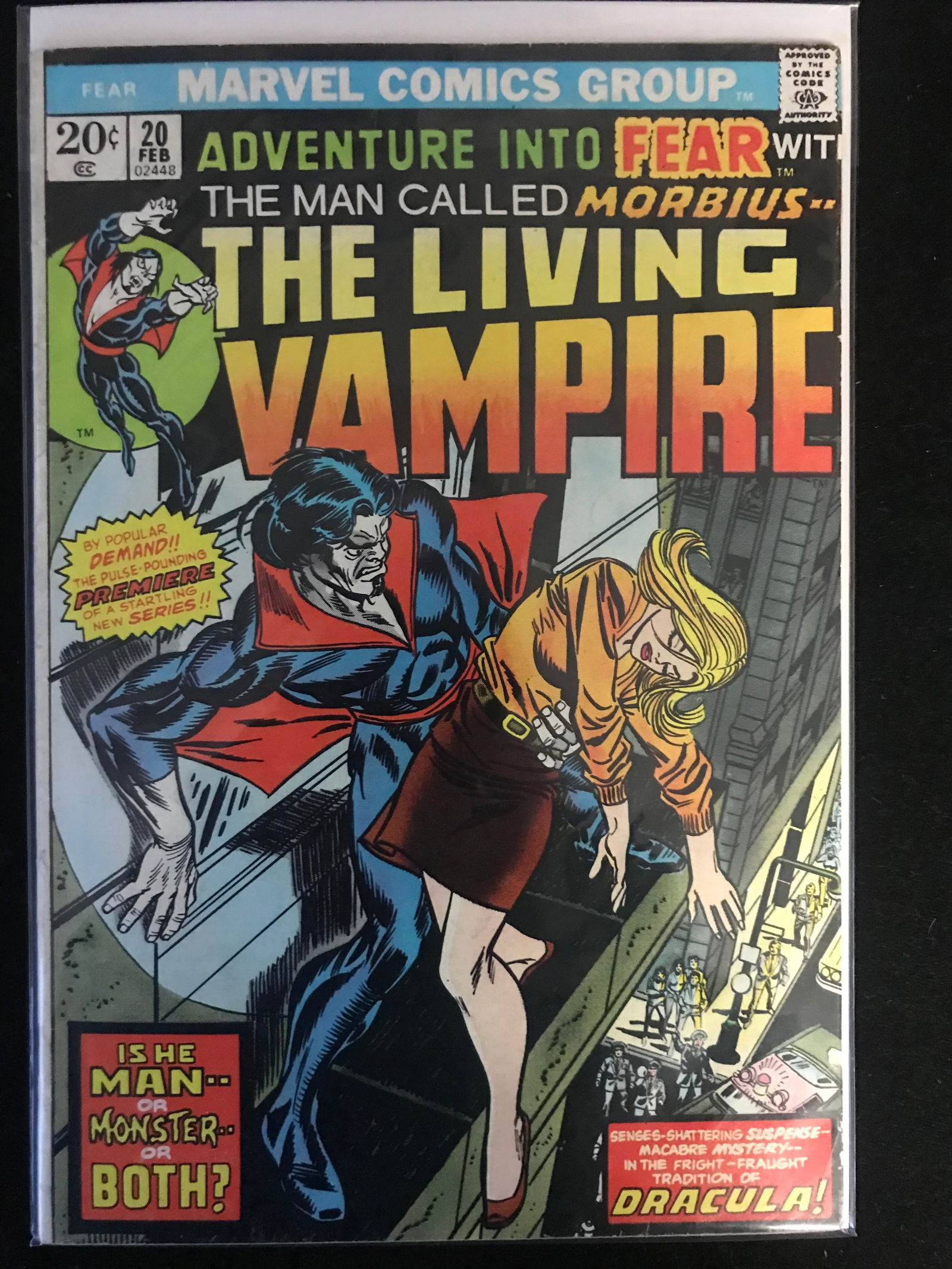 MARVEL COMICS NO.20 THE LIVING VAMPIRE (1 of 1)