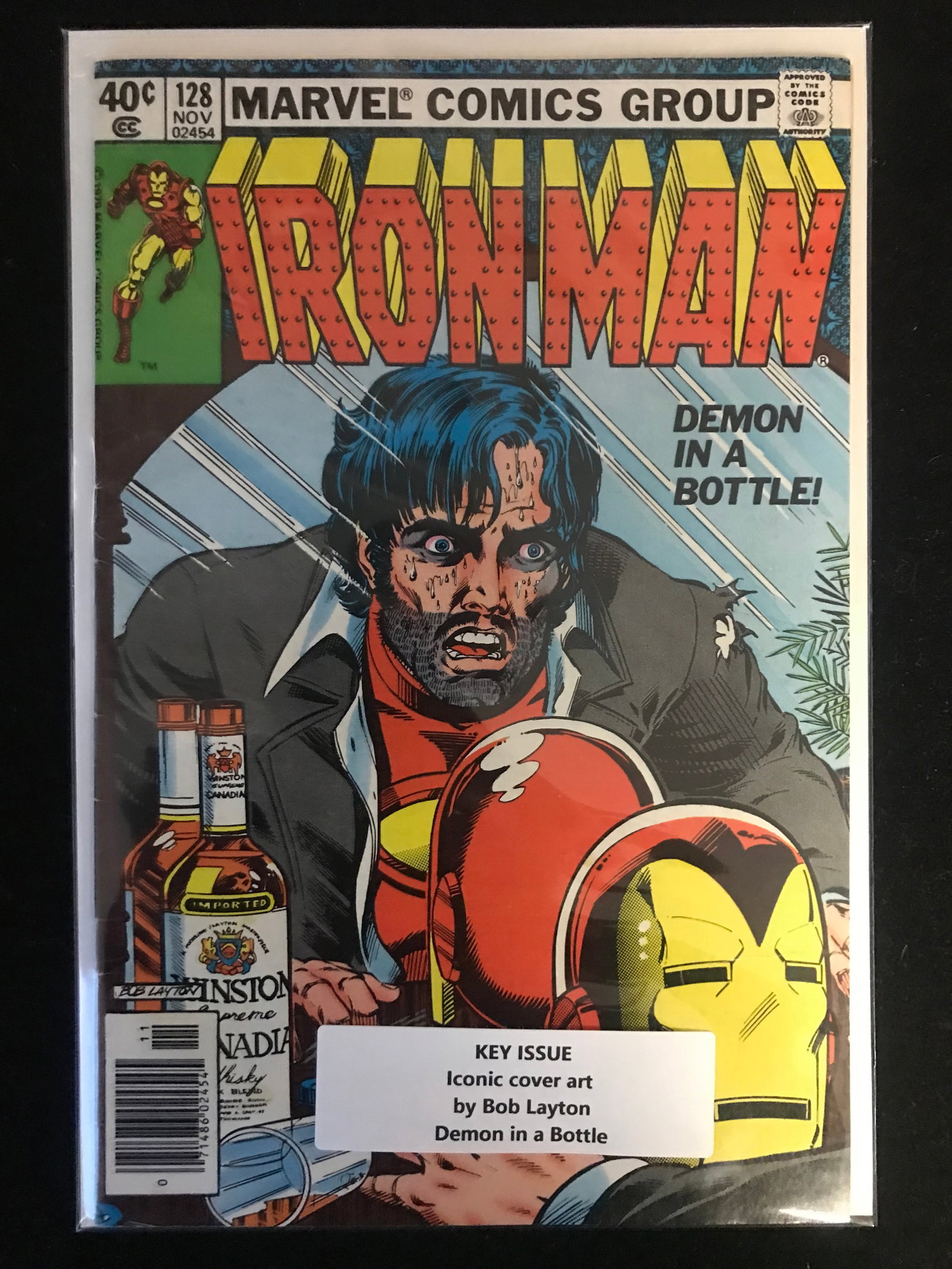 MARVEL COMICS NO.128 IRON MAN (ICONIC COVER ART BY BOB LAYTON): Prices are in Canadian dollars