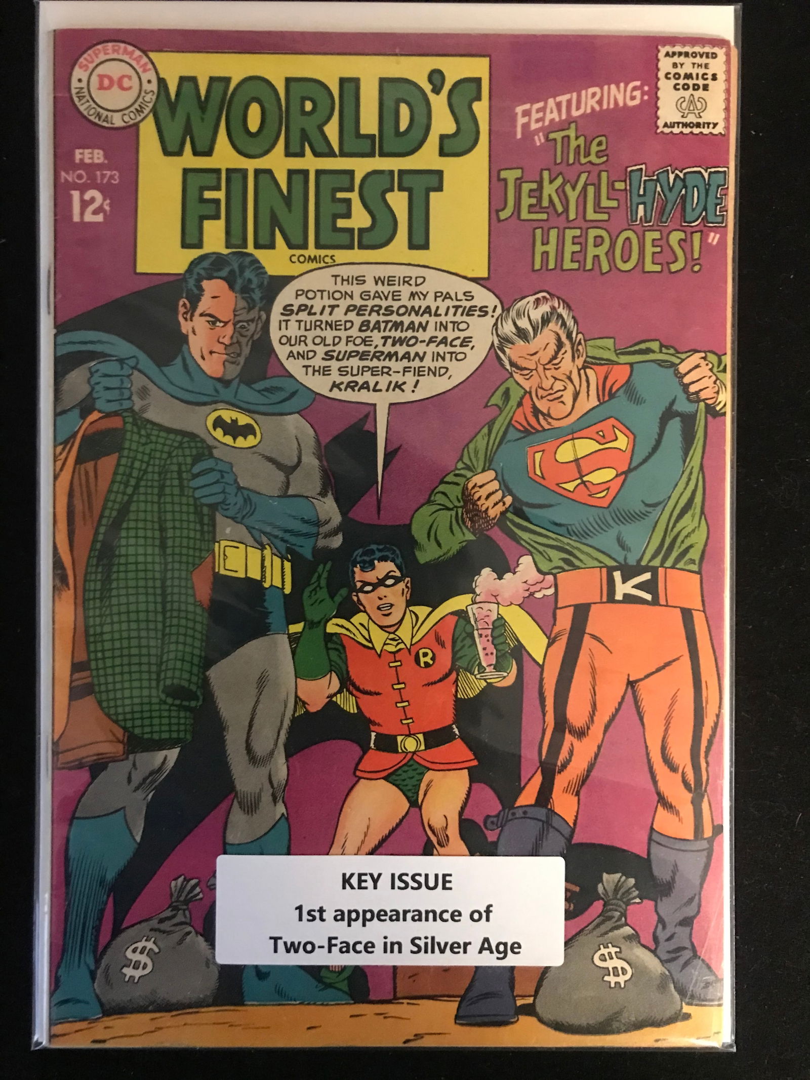 MARVEL COMICS NO.173 WORLD'S FINEST (1ST APP OF TWO-FACE IN SILVER AGE) (1 of 1)