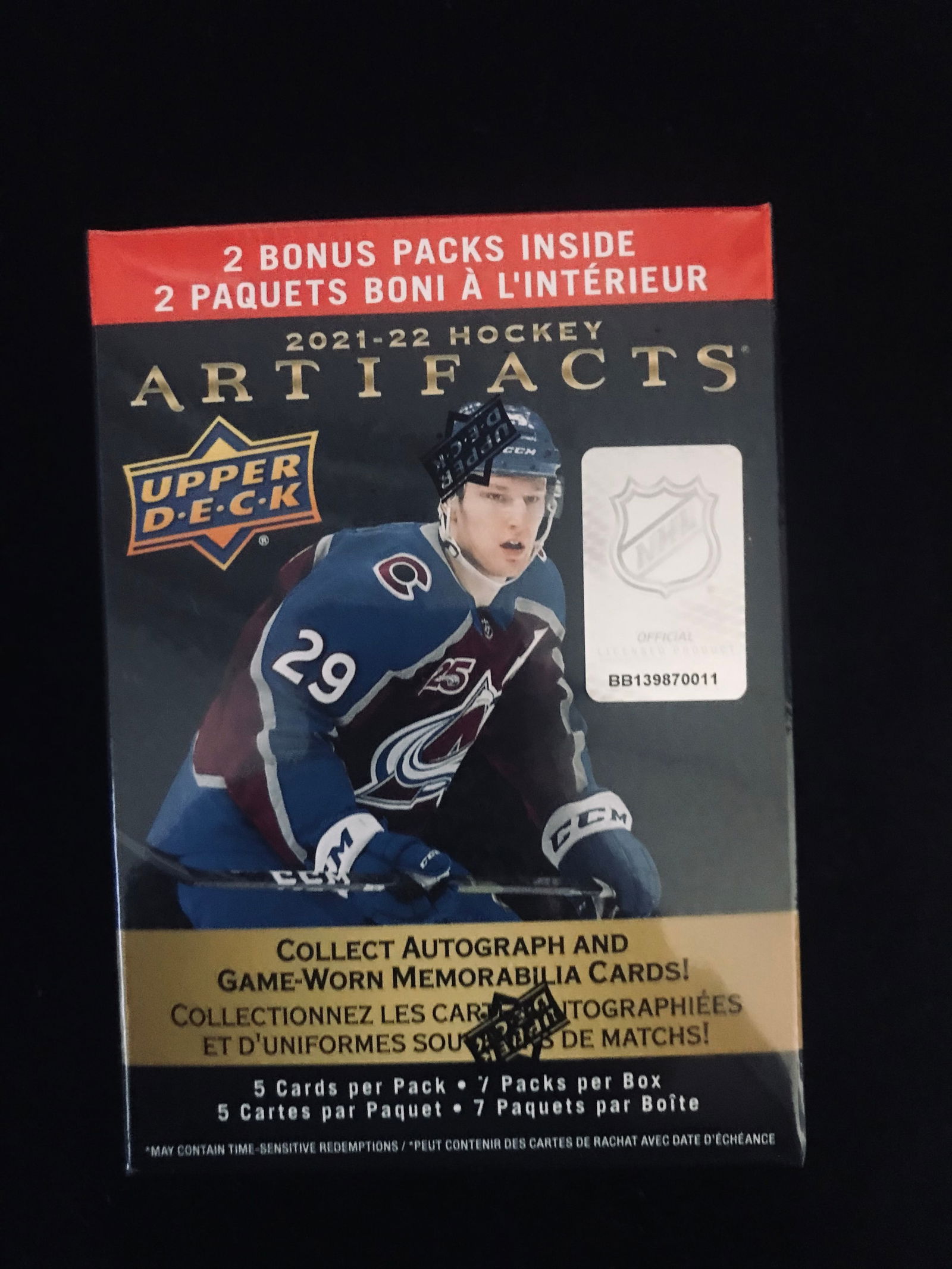 SEALED 2021-22 UPPER DECK ARTIFACTS BLASTER BOX (1 of 1)