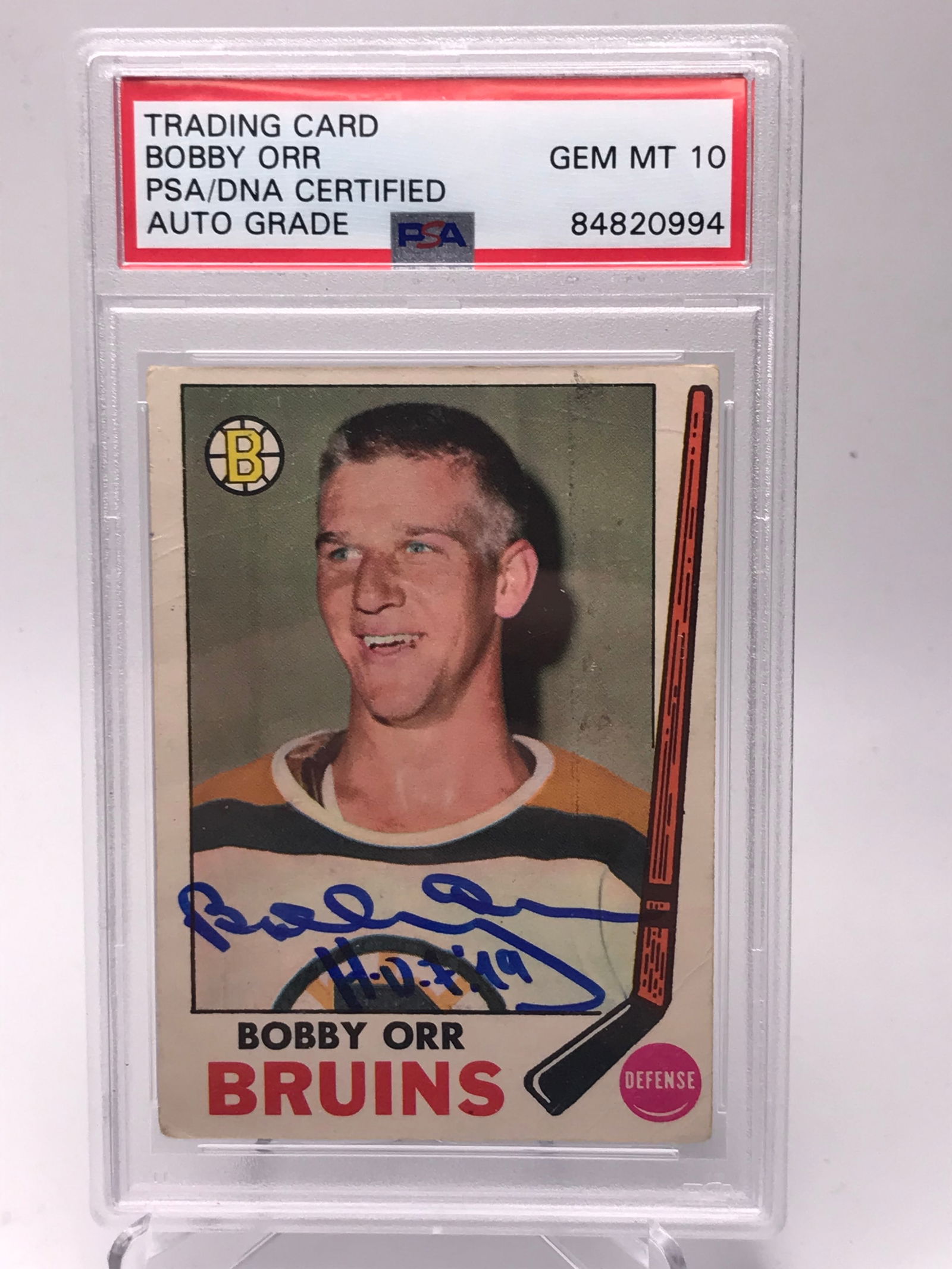 1970 O-PEE-CHEE BOBBY ORR SIGNED TRADING CARD (PSA AUTHENTIC) (1 of 2)