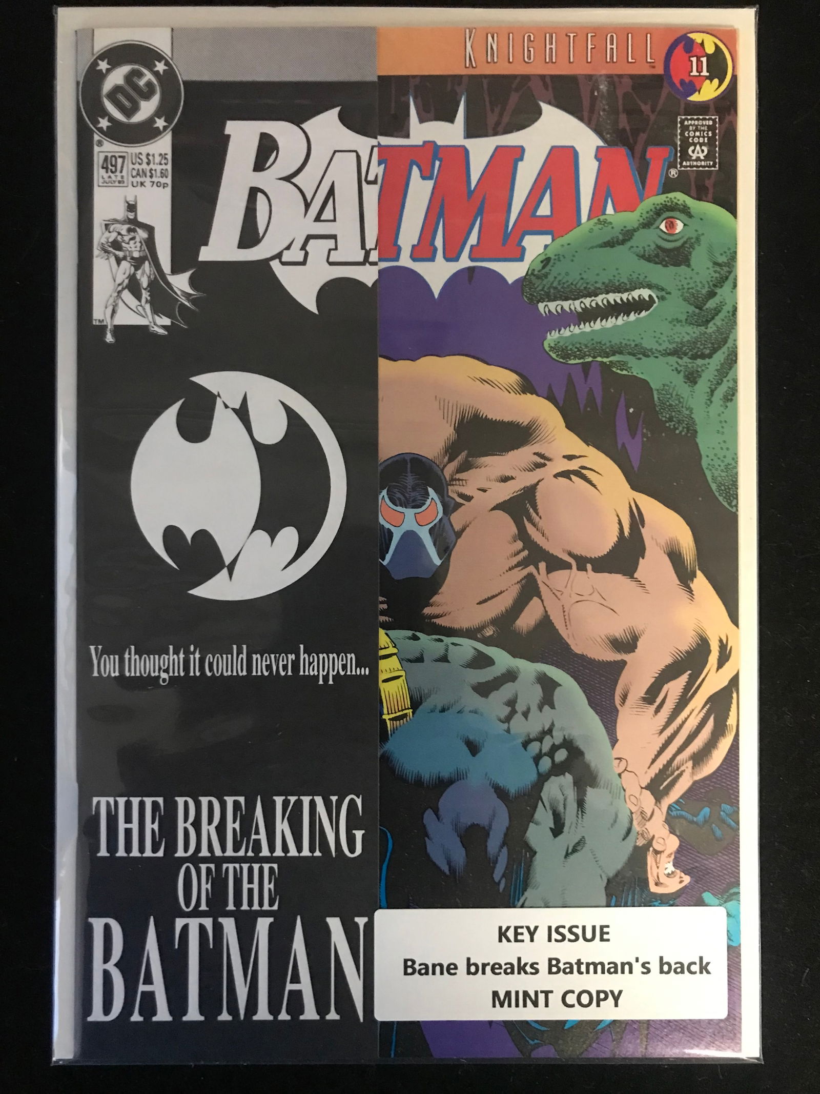 DC COMICS NO.497 BATMAN (BANE BREAKS BATMAN'S BACK) (1 of 1)
