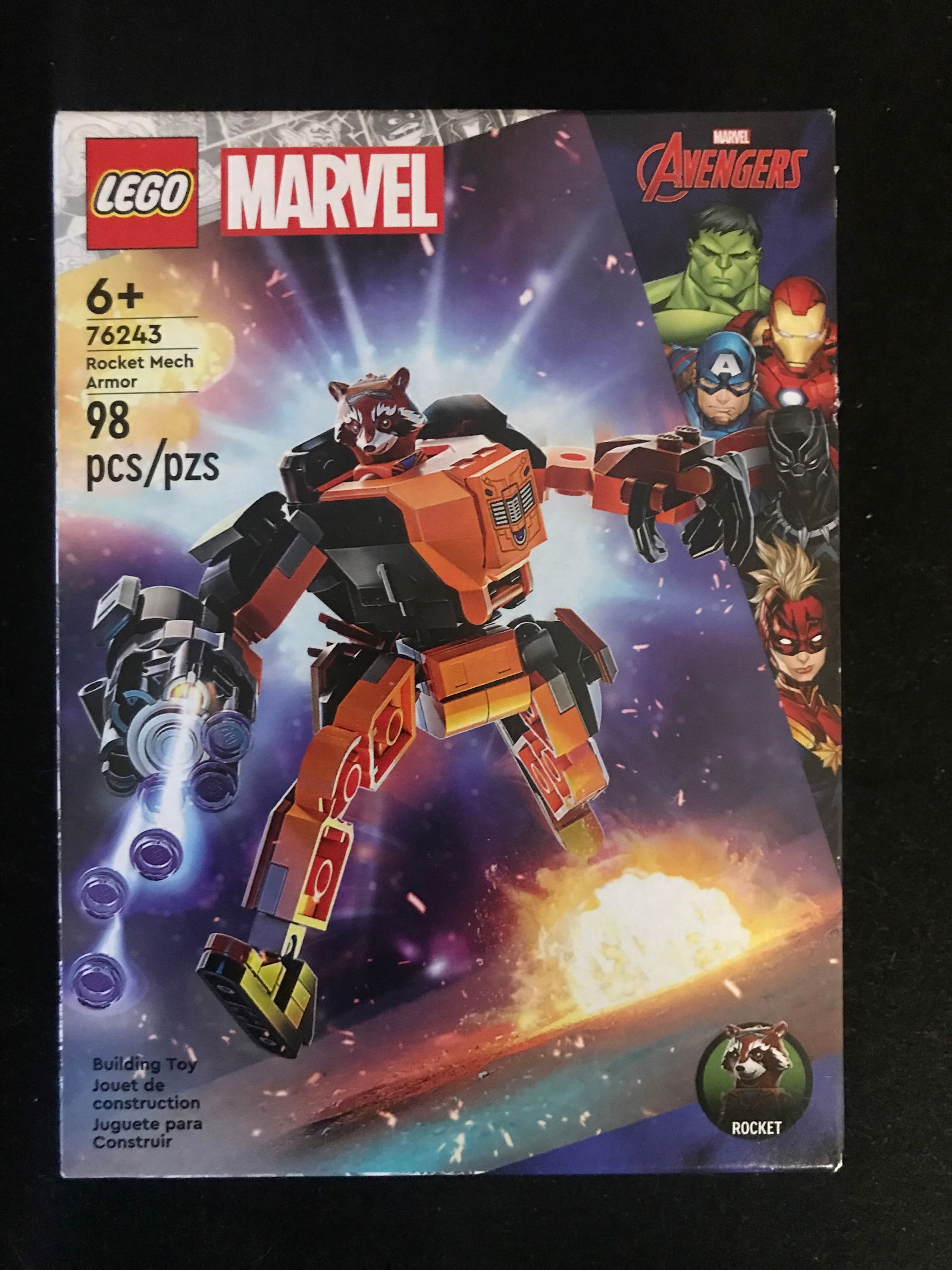 SEALED LEGO 76243 ROCKET MECH ARMOR MARVEL AVENGERS (1 of 1)