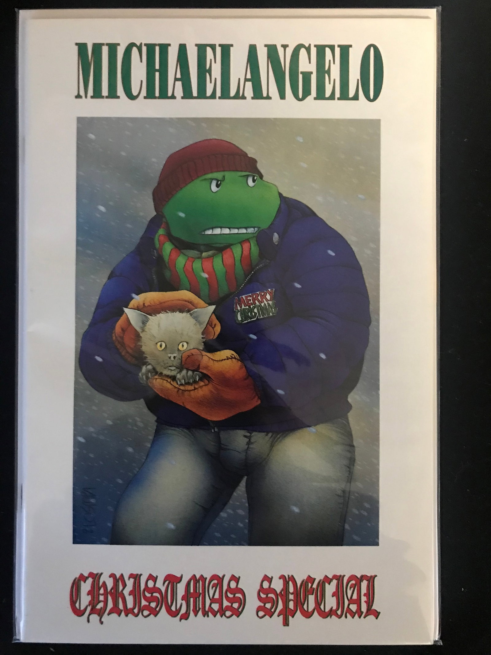 TEENAGE MUTANT NINJA TURTLES MICHAELANGELO CHRITMAS SPECIAL NO.1 (1 of 1)