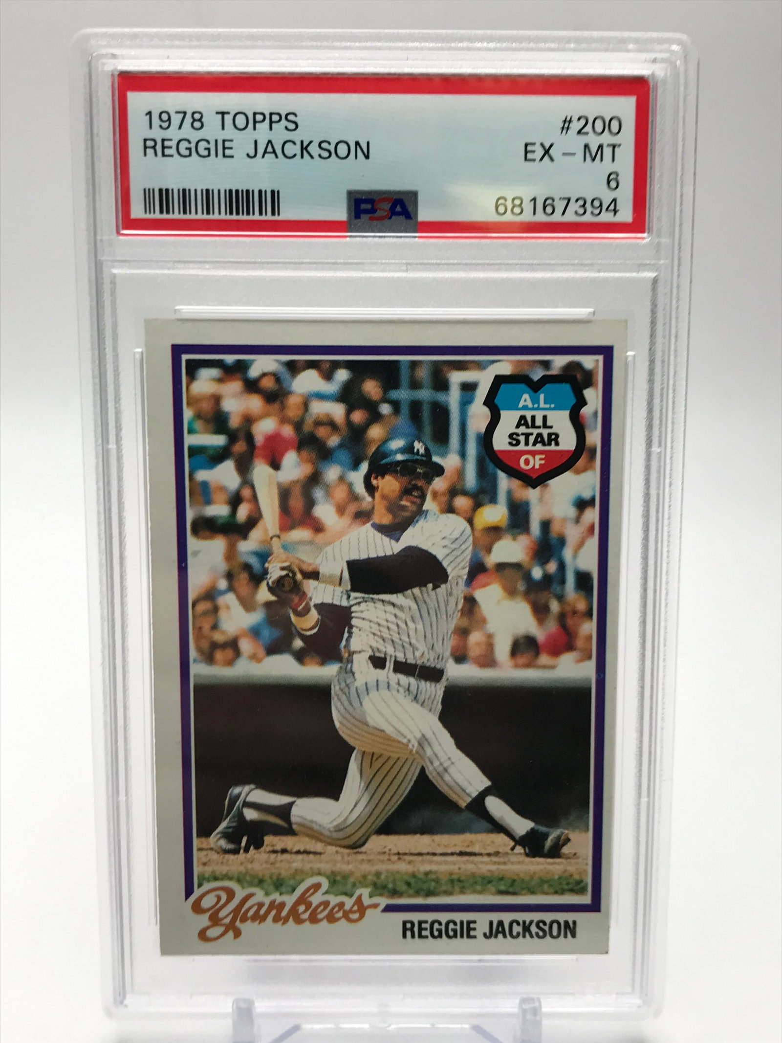 1978 TOPPS REGGIE JACKSON PSA 6) (1 of 1)