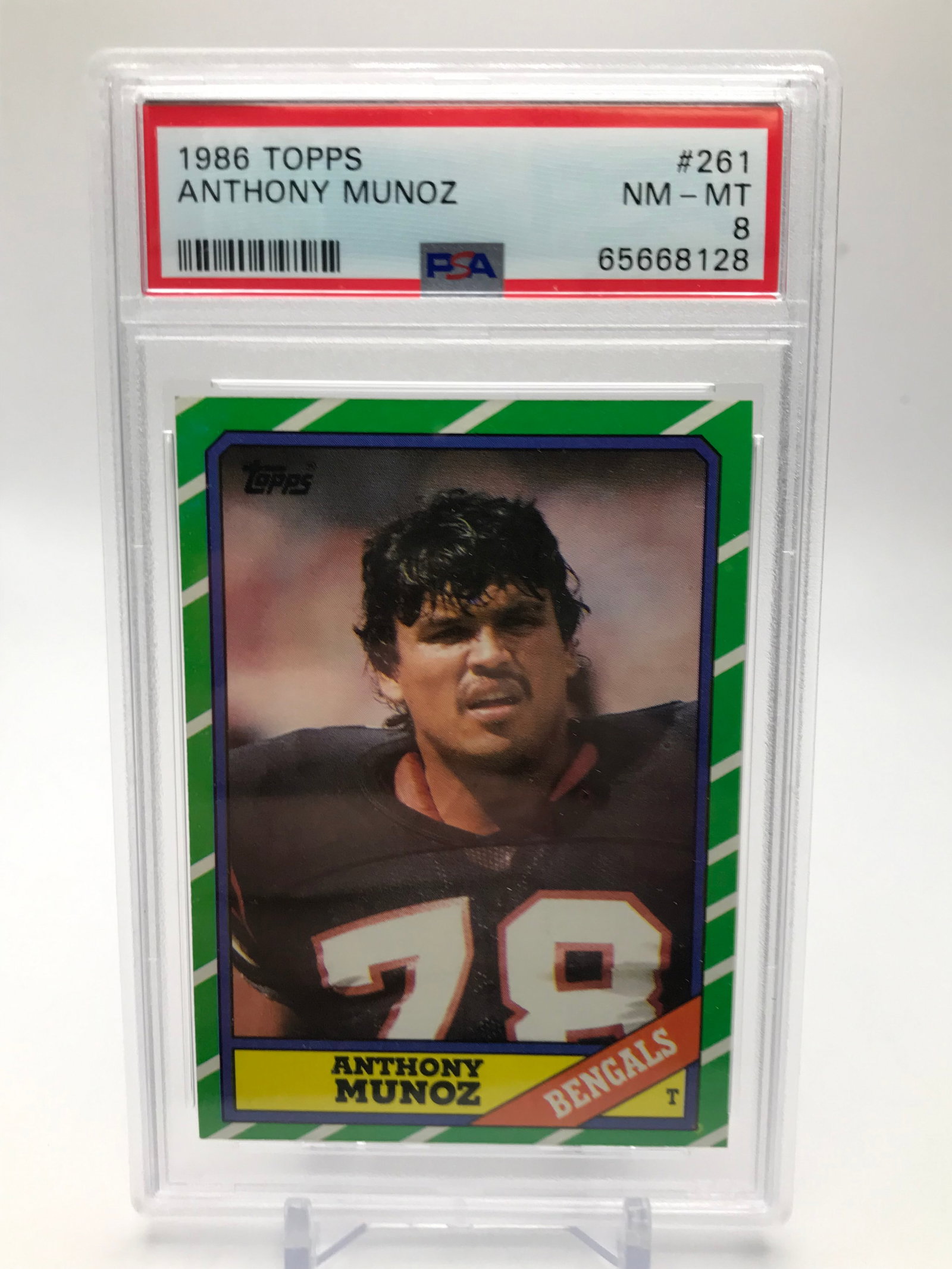1986 TOPPS ANTHONY MUNOZ (PSA 8) (1 of 1)