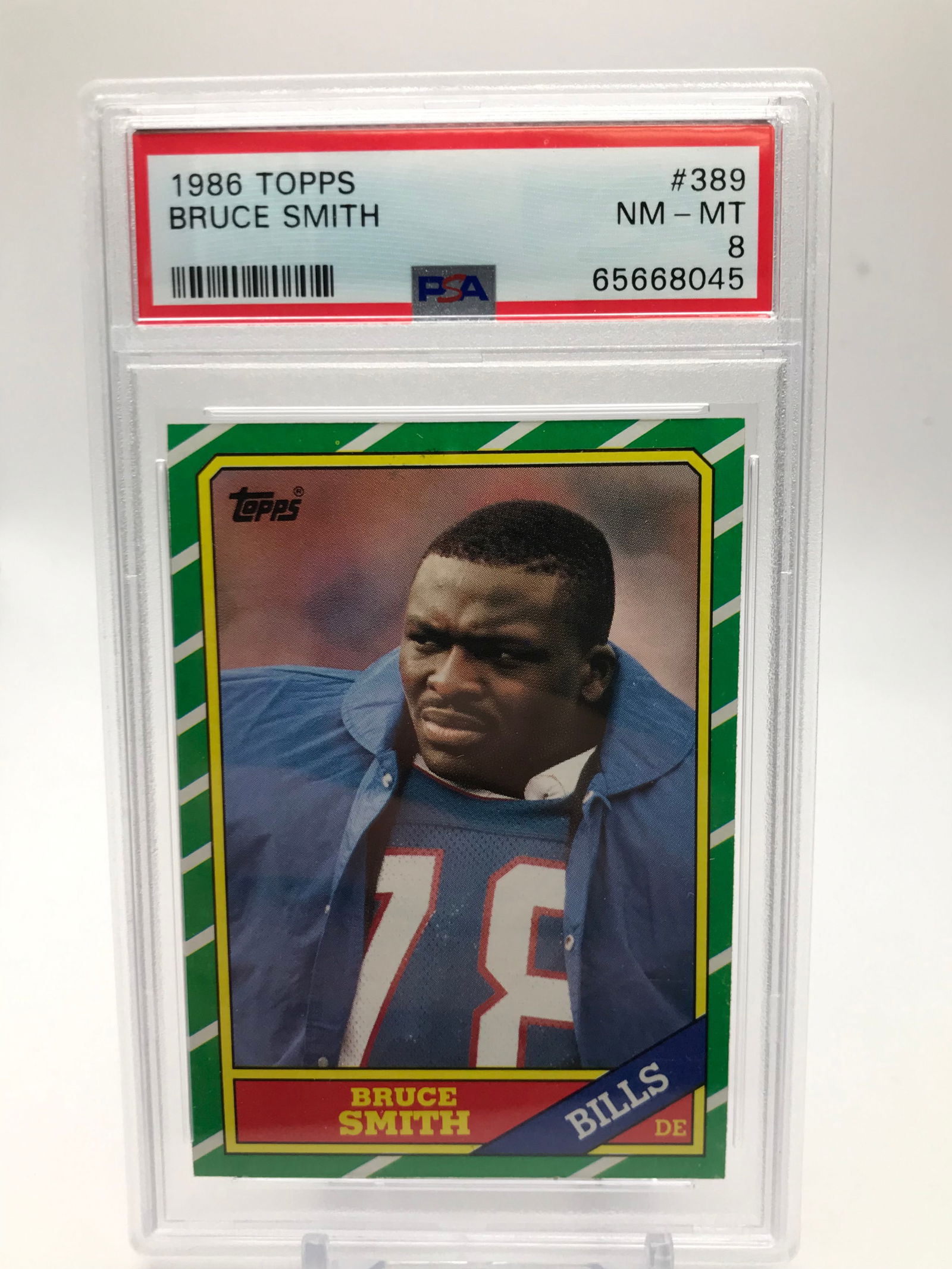 1986 TOPPS BRUCE SMITH (PSA 8) (1 of 1)