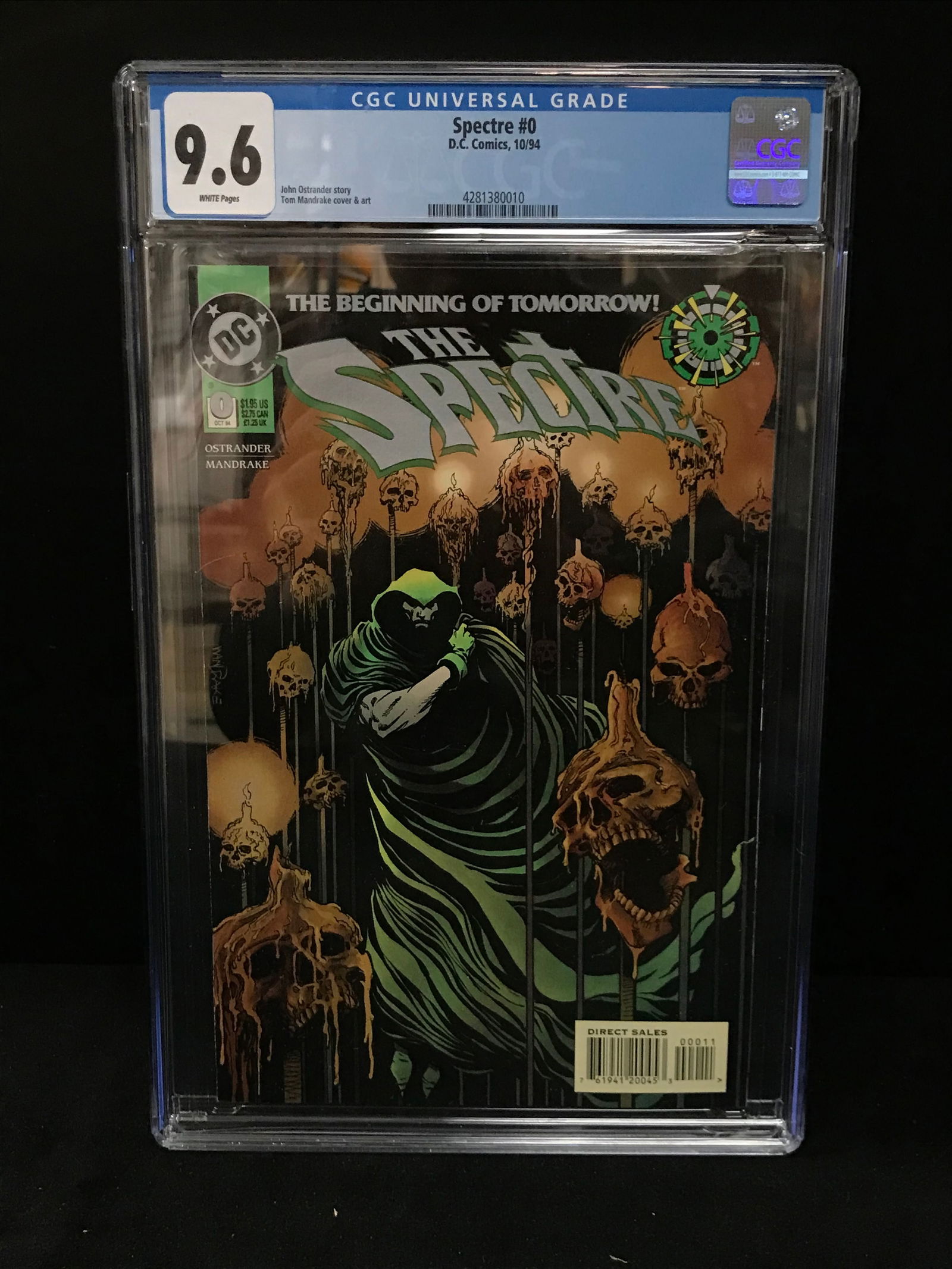 DC COMICS NO.0 SPECTRE CGC GRADED 9.6 (1 of 1)