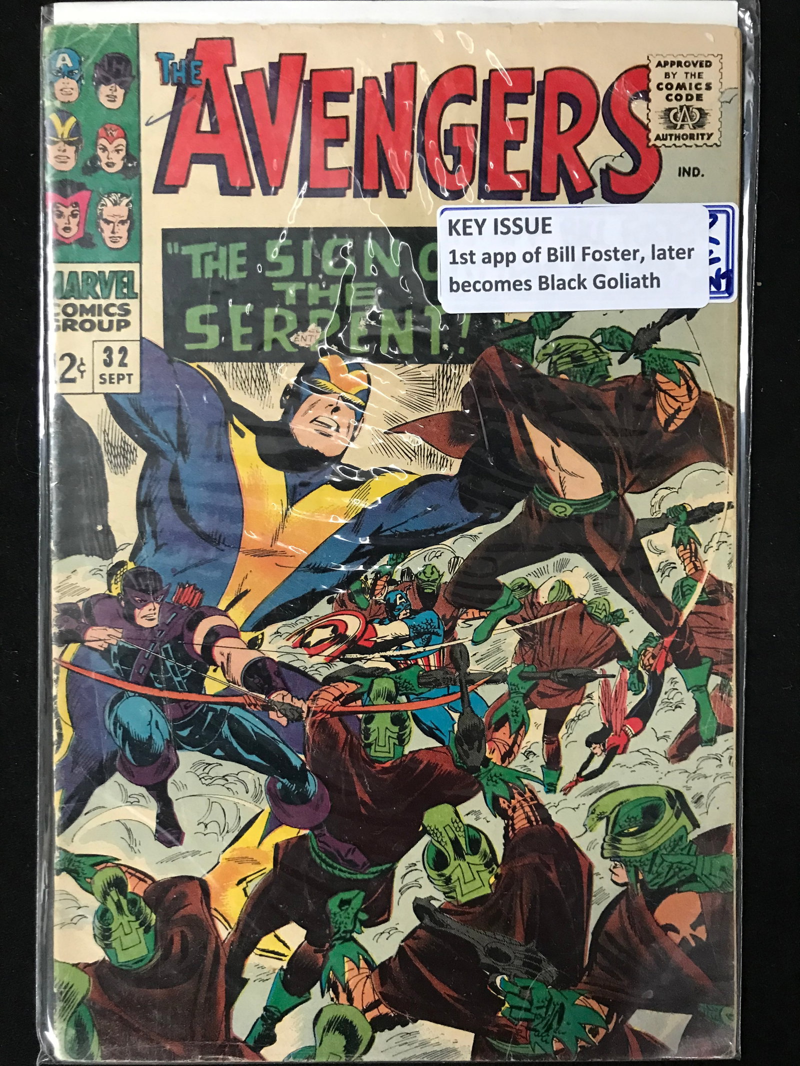 MARVEL COMICS NO.32 THE AVENGERS (1ST APP BILL FOSTER WHO LATER BECOMES BLACK GOLIATH): Prices are in Canadian dollars