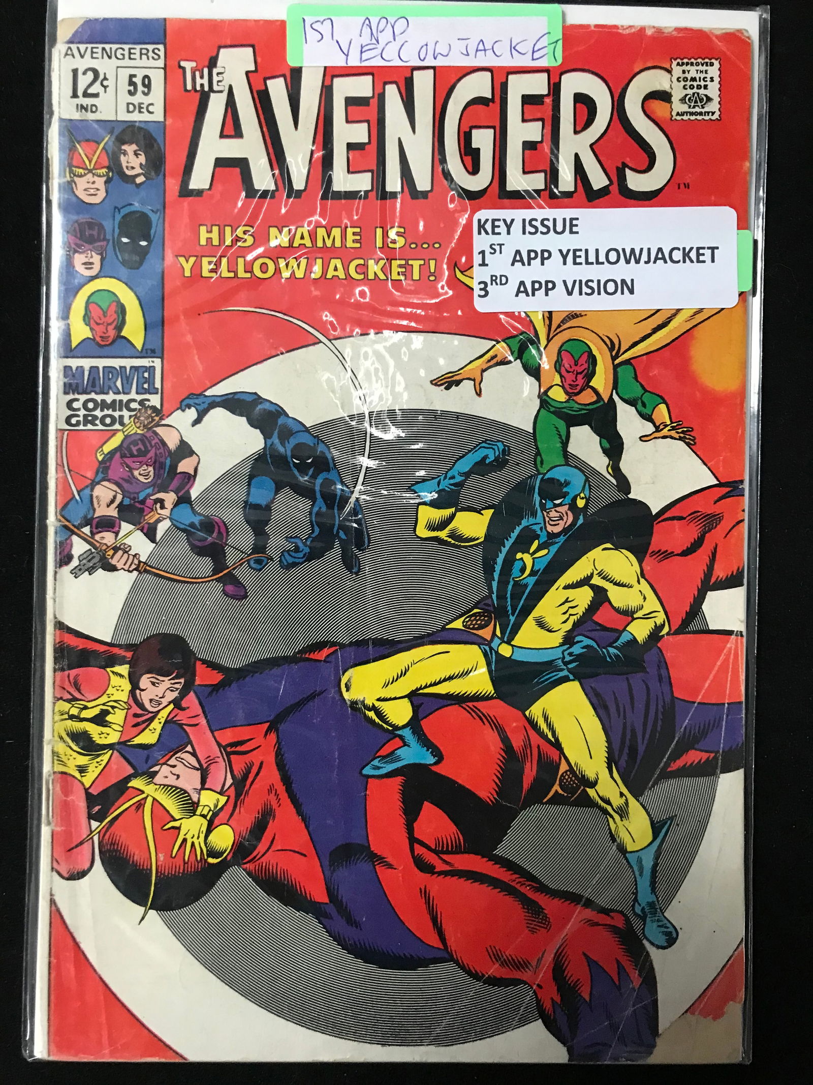 MARVEL COMICS NO.59 THE AVENGERS (1ST APP YELLOWJOACKET) (1 of 1)