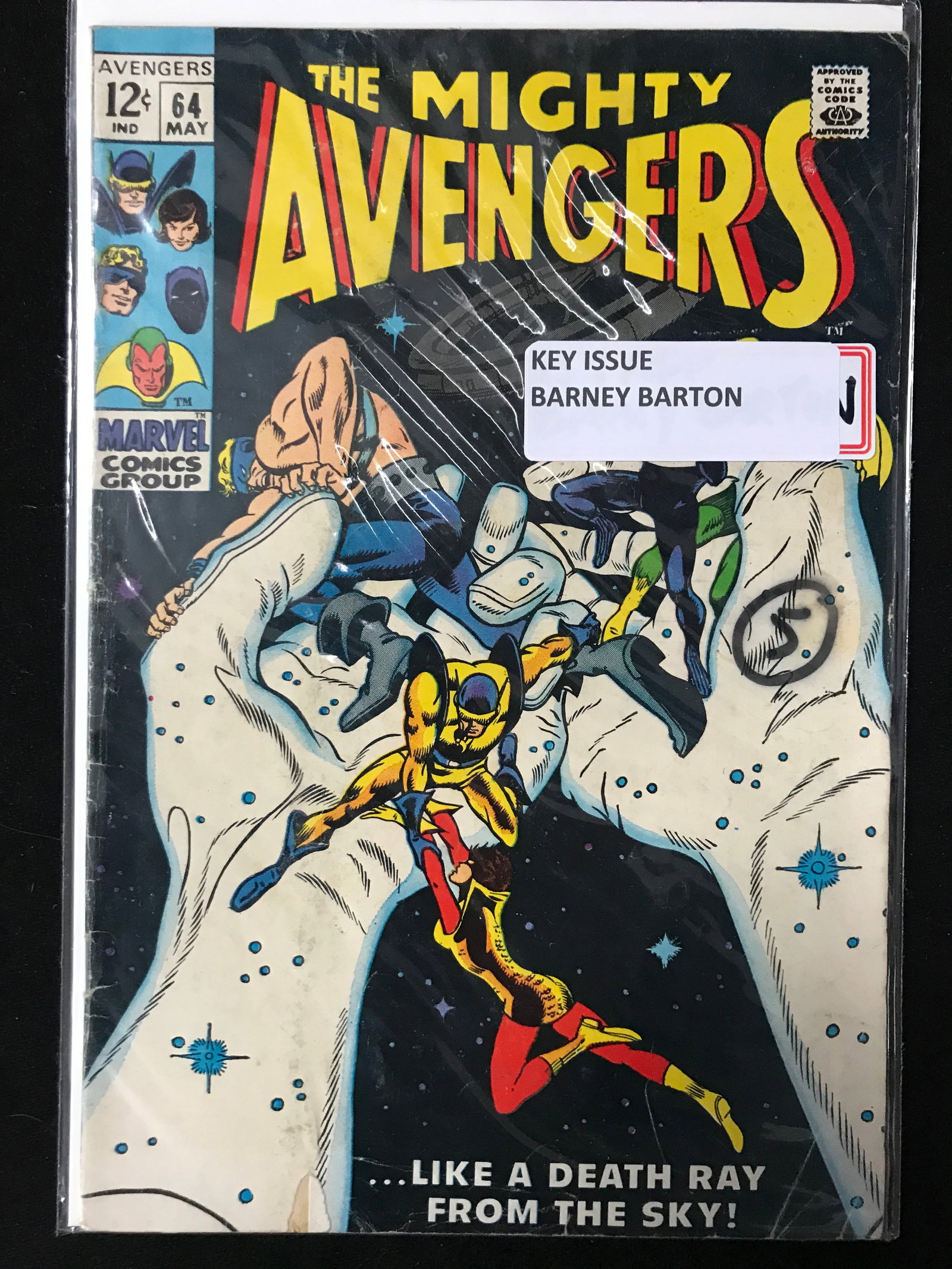 MARVEL COMICS NO.64 THE AVENGERS (BARNEY BARTON): Prices are in Canadian dollars
