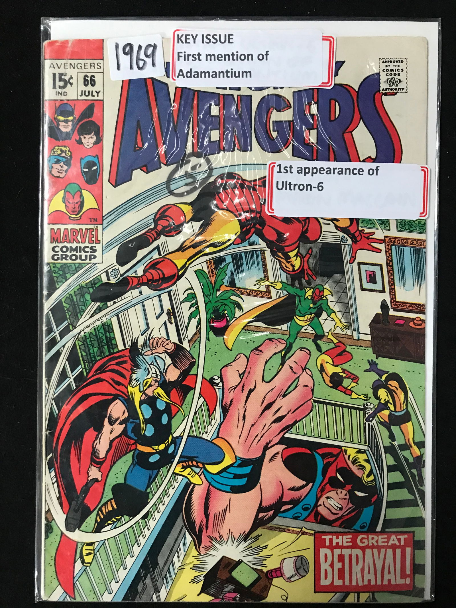 MARVEL COMICS NO.66 THE AVENGERS (1ST APP ULTRON-6) (1 of 1)