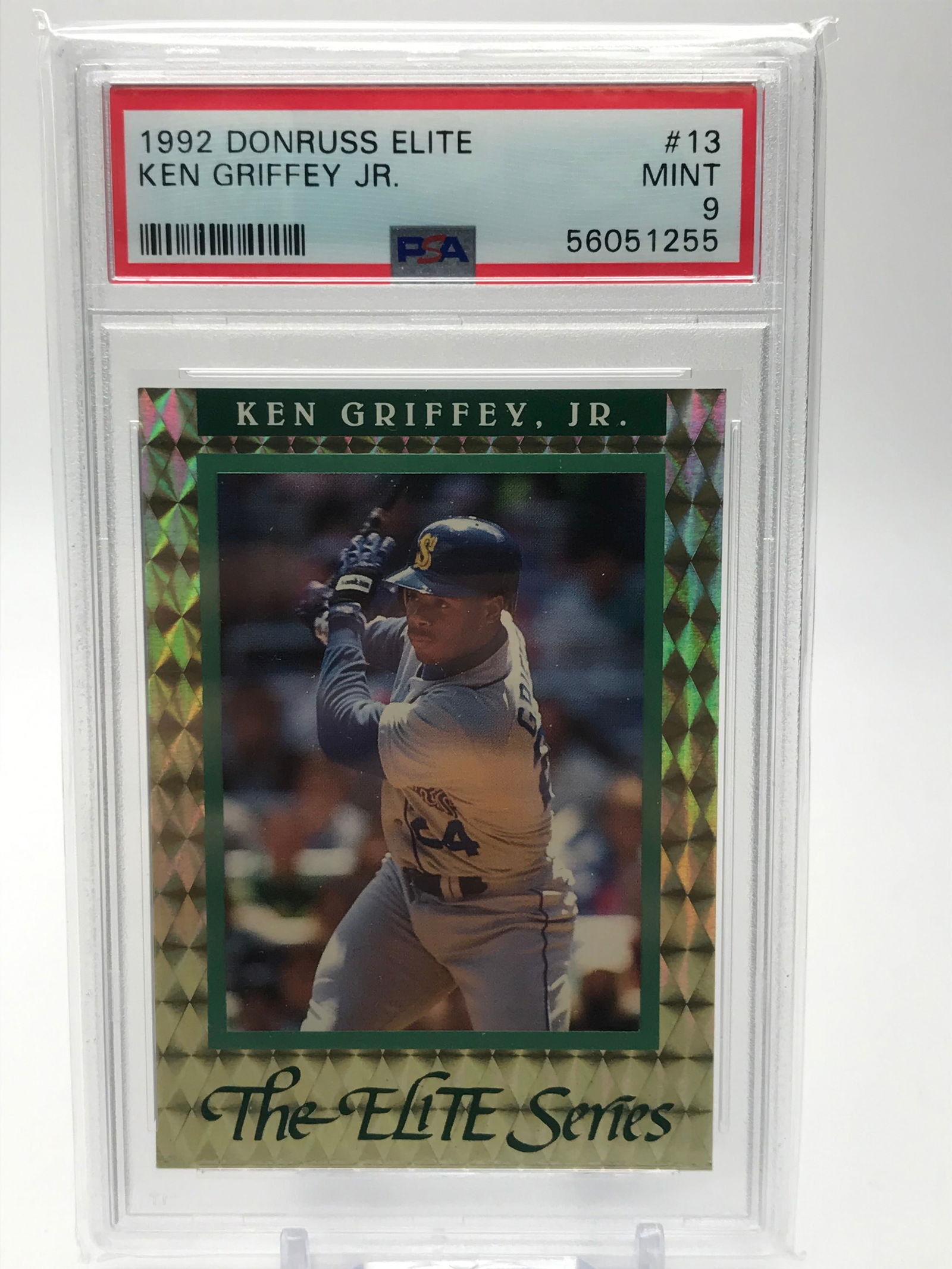 1992 DONRUSS ELITE NO.13 KEN GRIFFEY JR. PSA GRADED 9 (1 of 2)