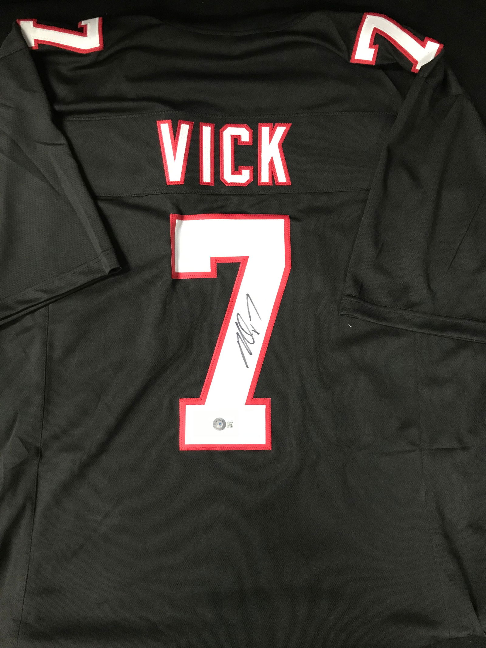 MICHAEL VICK SIGNED ATLANTA FALCONS FOOTBALL JERSEY (BECKETT COA) (1 of 3)