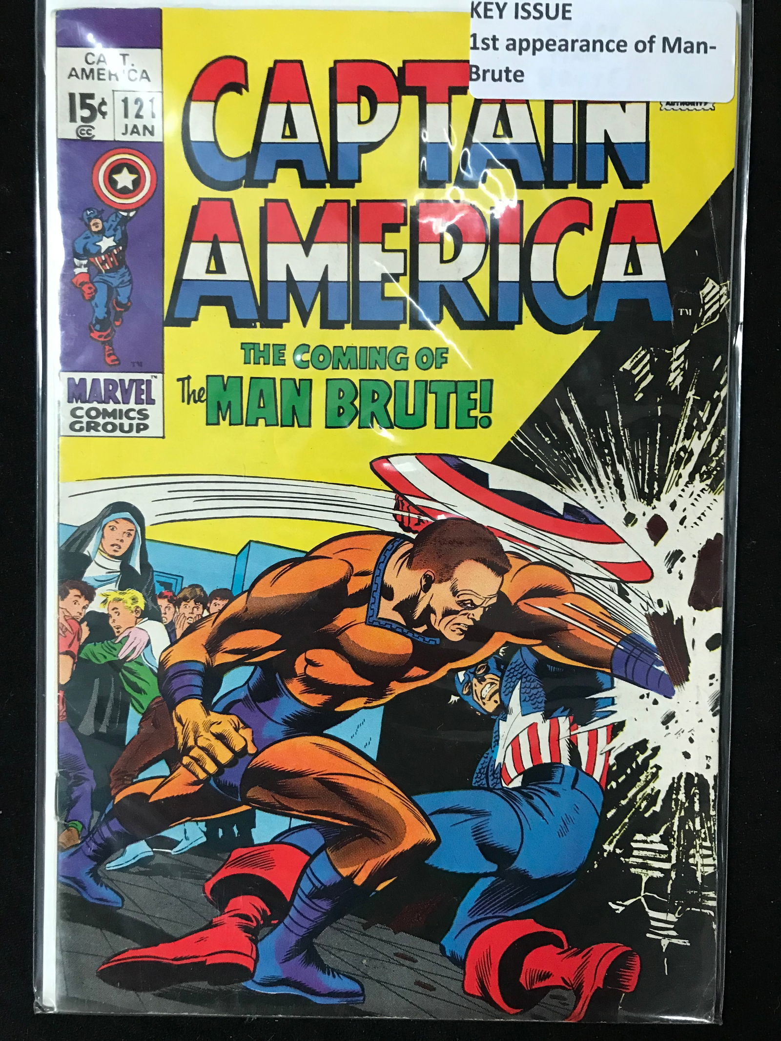 MARVEL COMICS NO.121 CAPTAIN AMERICA (1ST APP MAN-BRUTE) (1 of 1)
