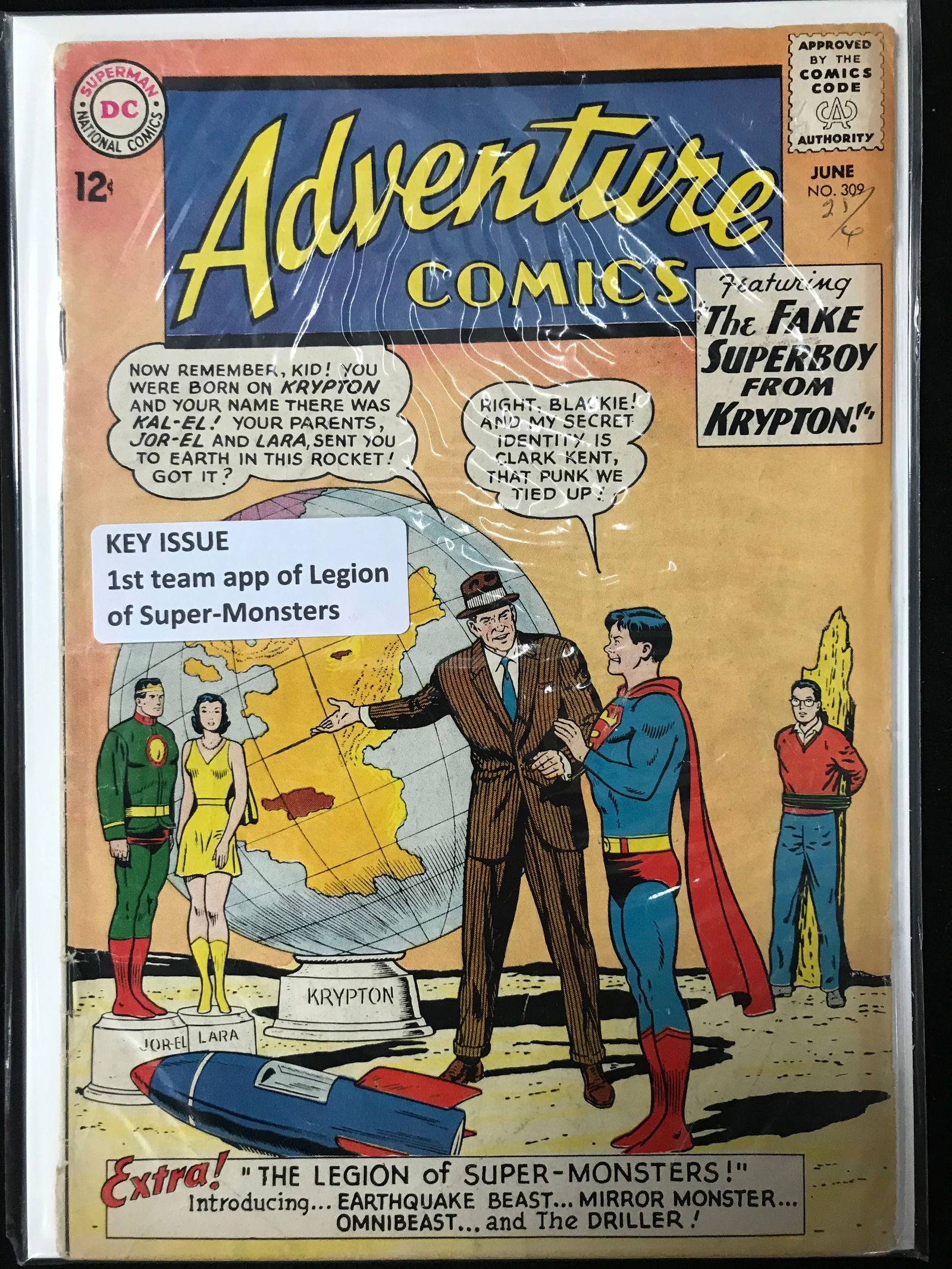 DC COMICS NO.309 ADVENTURE COMICS (1ST TEAM APP LEGION OF SUPER-MONSTERS) (1 of 1)