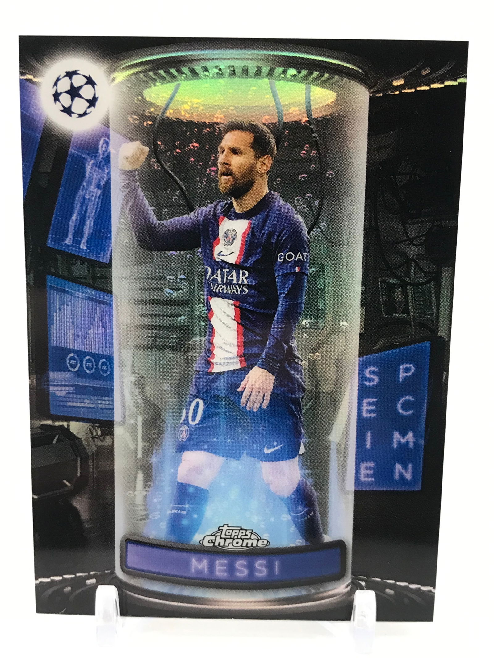 2023 TOPPS CHROME LIONEL MESSI TRADING CARD (1 of 2)