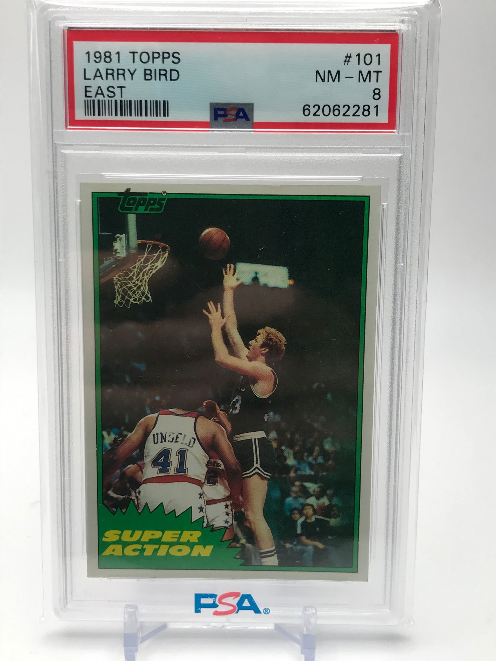 1981 TOPPS BASKETBALL LARRY BIRD (PSA 8) (1 of 2)