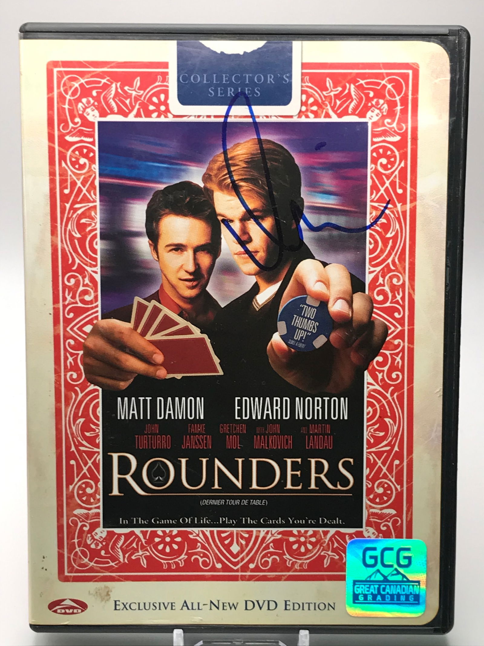 MATT DAMON SIGNED 'ROUNDERS' DVD CASE W/DVD GCG COA (1 of 1)