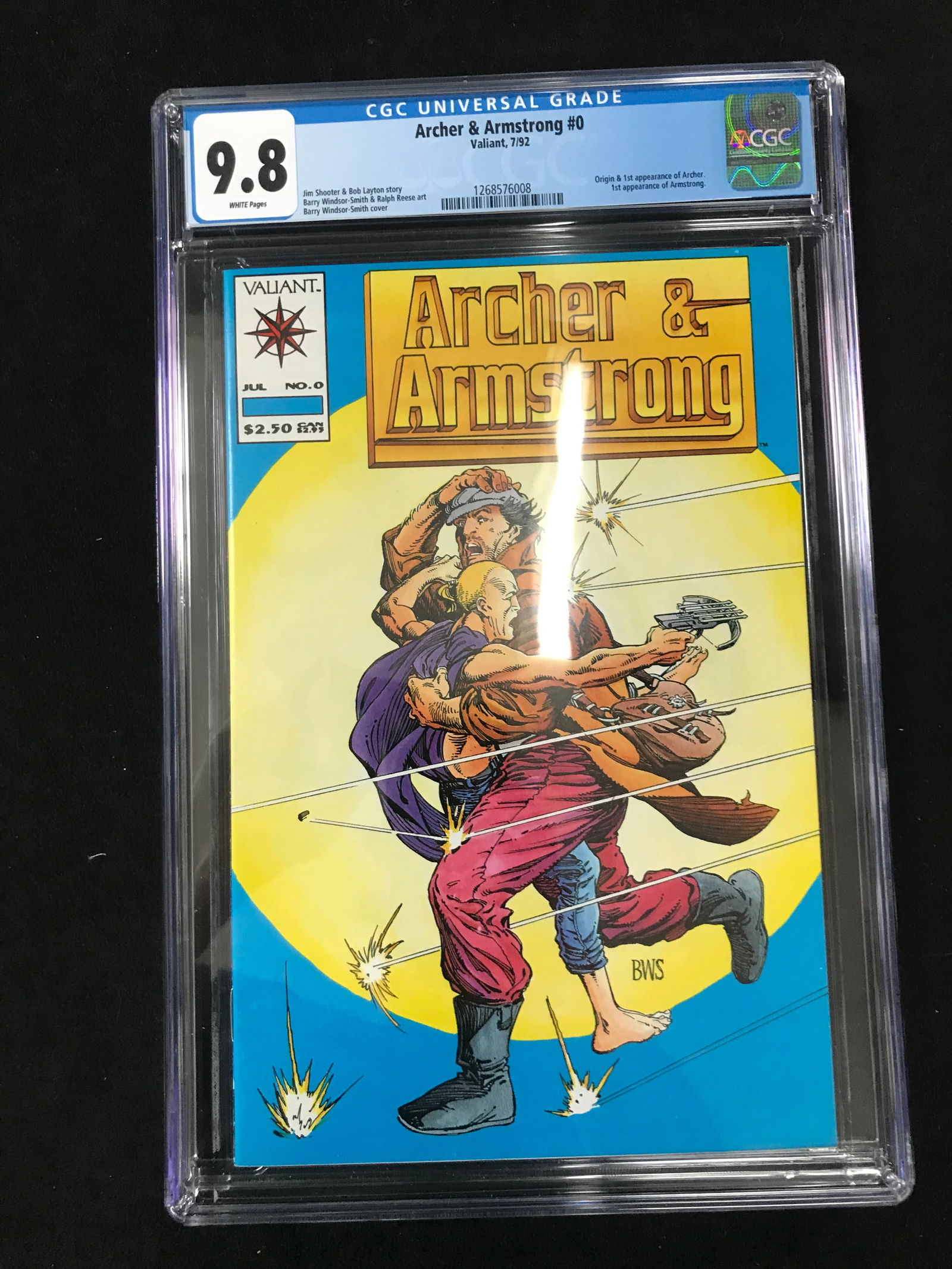 VALIANT COMICS ARCHER AND ARMSTRONG NO.0 (CGC 9.8) (1 of 1)