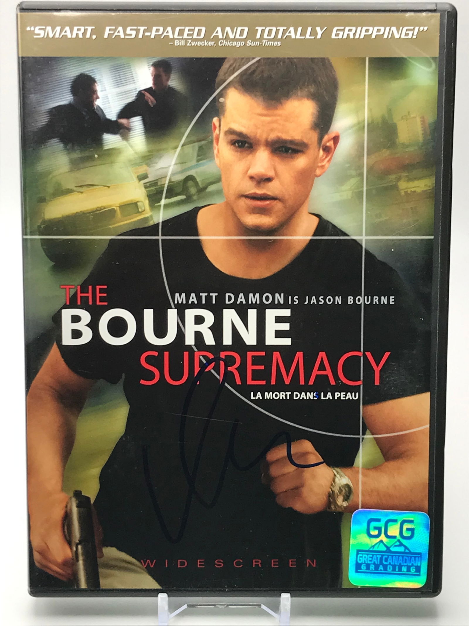 MATT DAMON SIGNED 'THE BOUIRNE SUPREMECY ' DVD CASE W/DVD GCG COA (1 of 1)