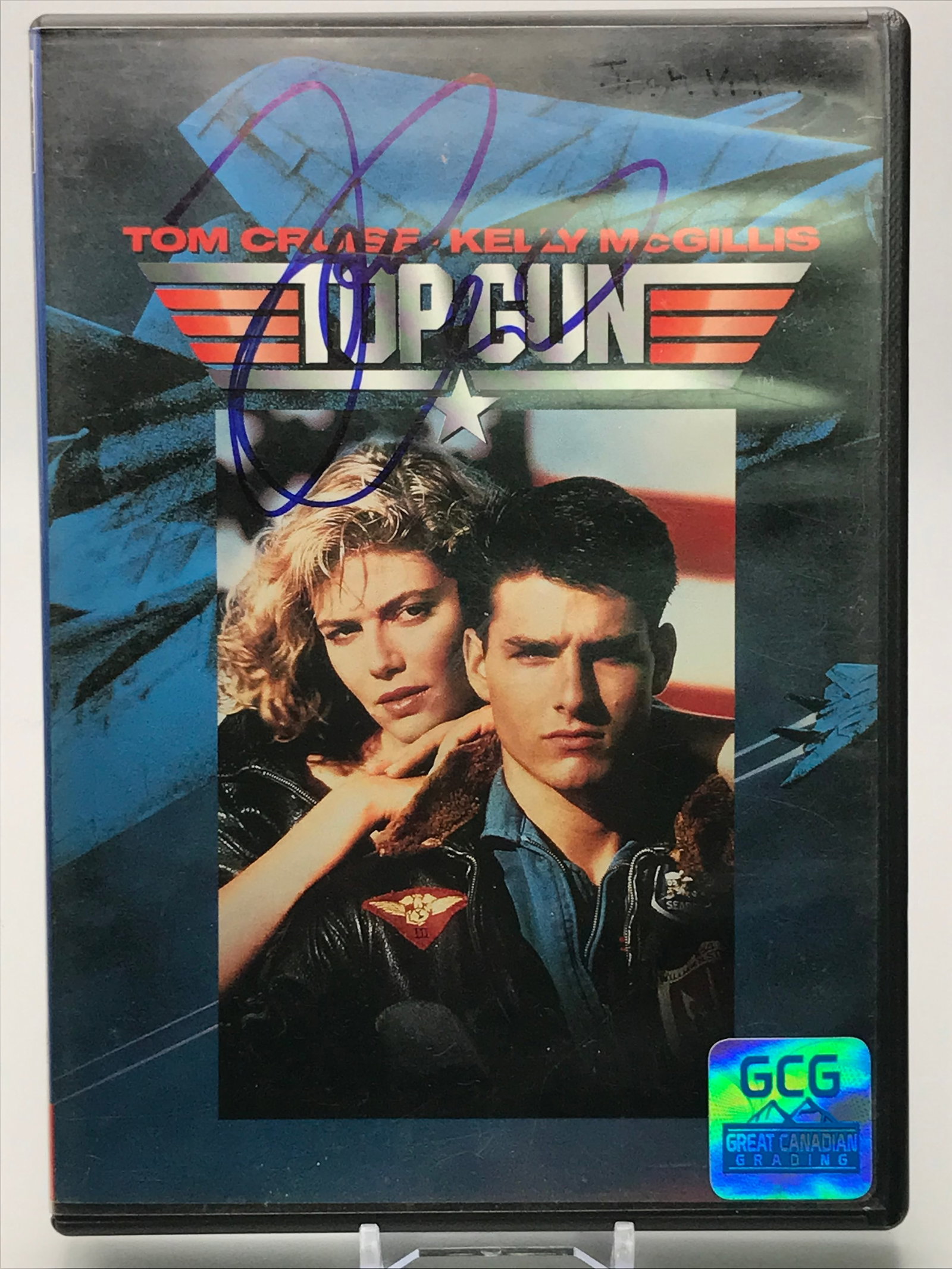 TOM CRUISE SIGNED 'TOP GUN' DVD CASE W/DVD GCG COA: Prices are in Canadian dollars