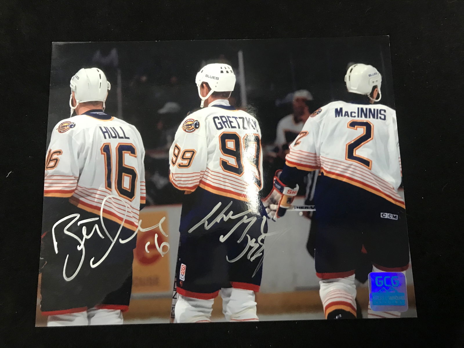 BRETT HULL AND WAYNE GRETZKY SIGNED 8X10 PHOTO GCG COA (1 of 1)