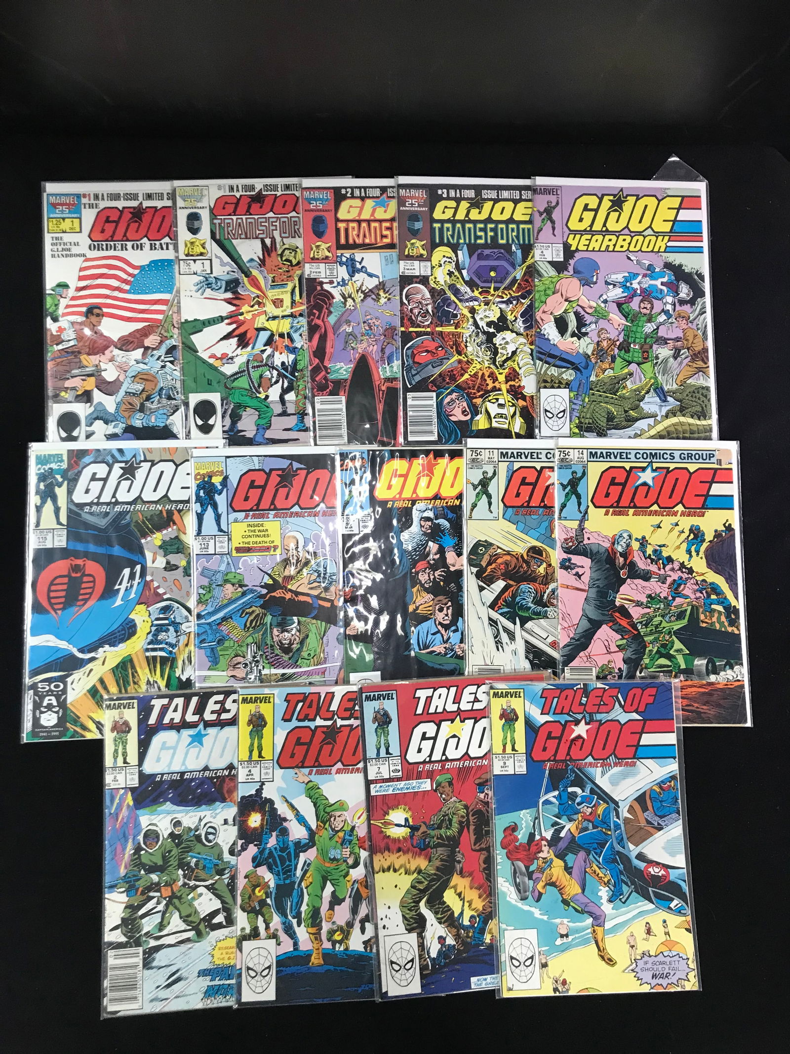 MARVEL COMICS G.I. JOE COMIC BOOK LOT (1 of 1)