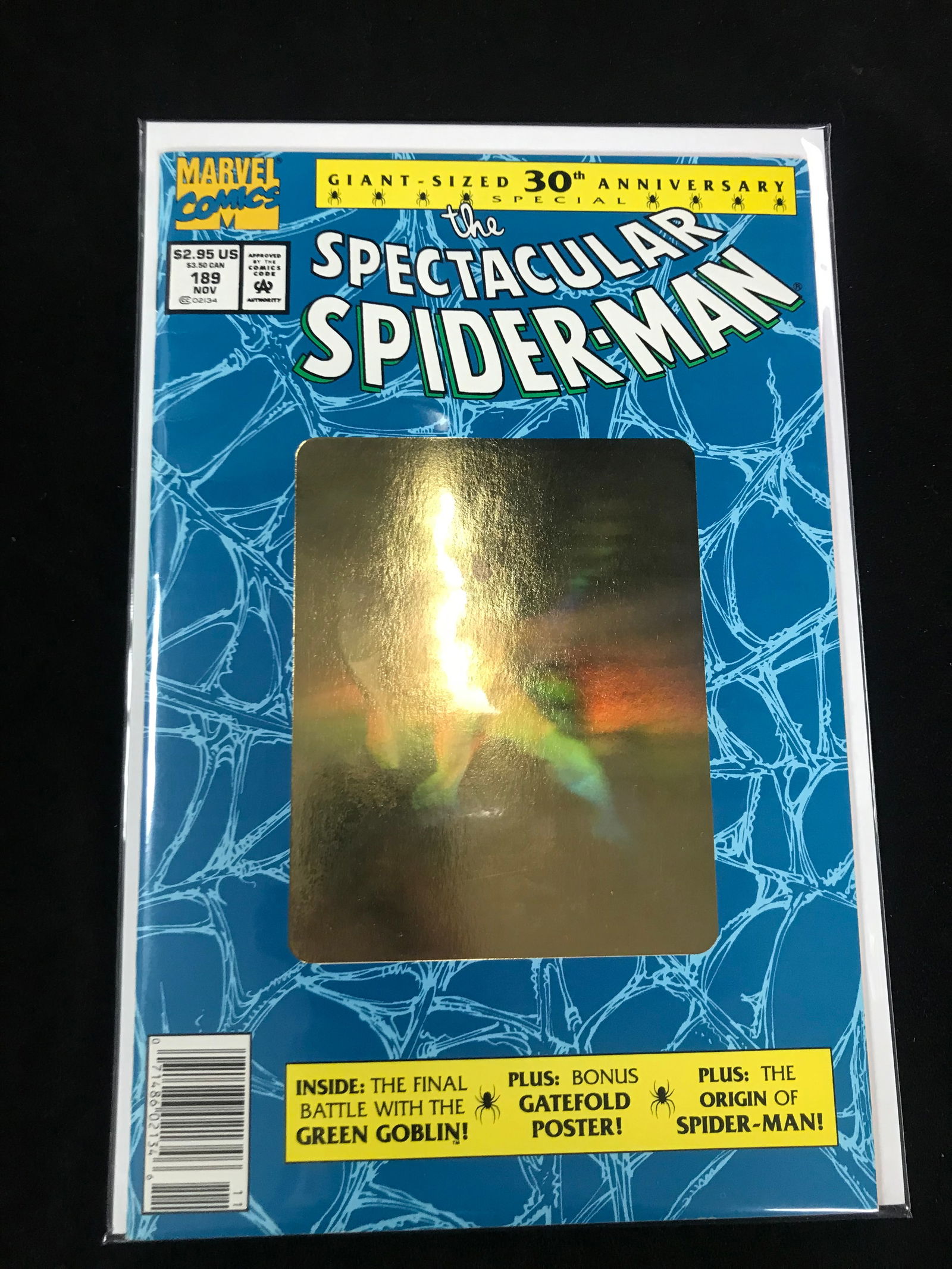 MARVEL COMICS NO.189 THE SPECTACULAR SPIDERMAN (GIANT-SIZED 30TH ANNIVERSARY) (1 of 1)