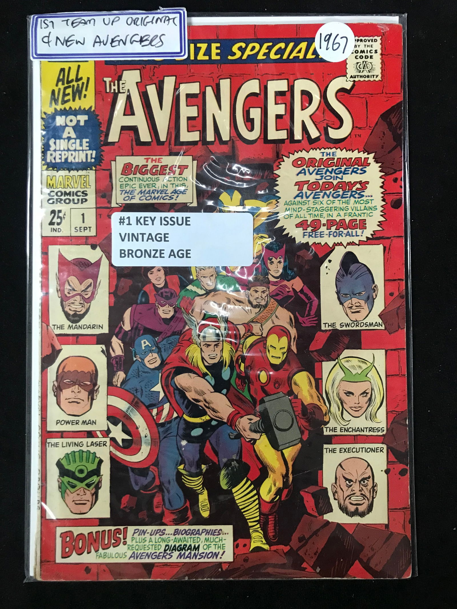 MARVEL COMICS NO.1 THE AVENGERS (VINTAGE BRONZE AGE) (1 of 1)